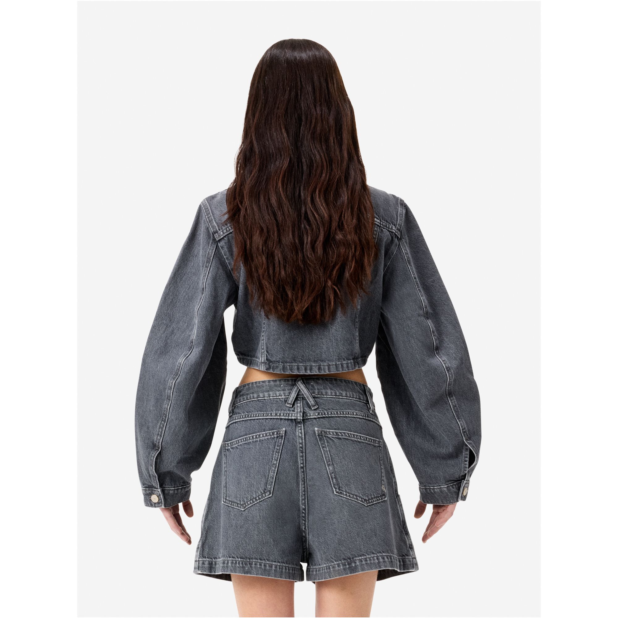 Minny cropped trucker jacket