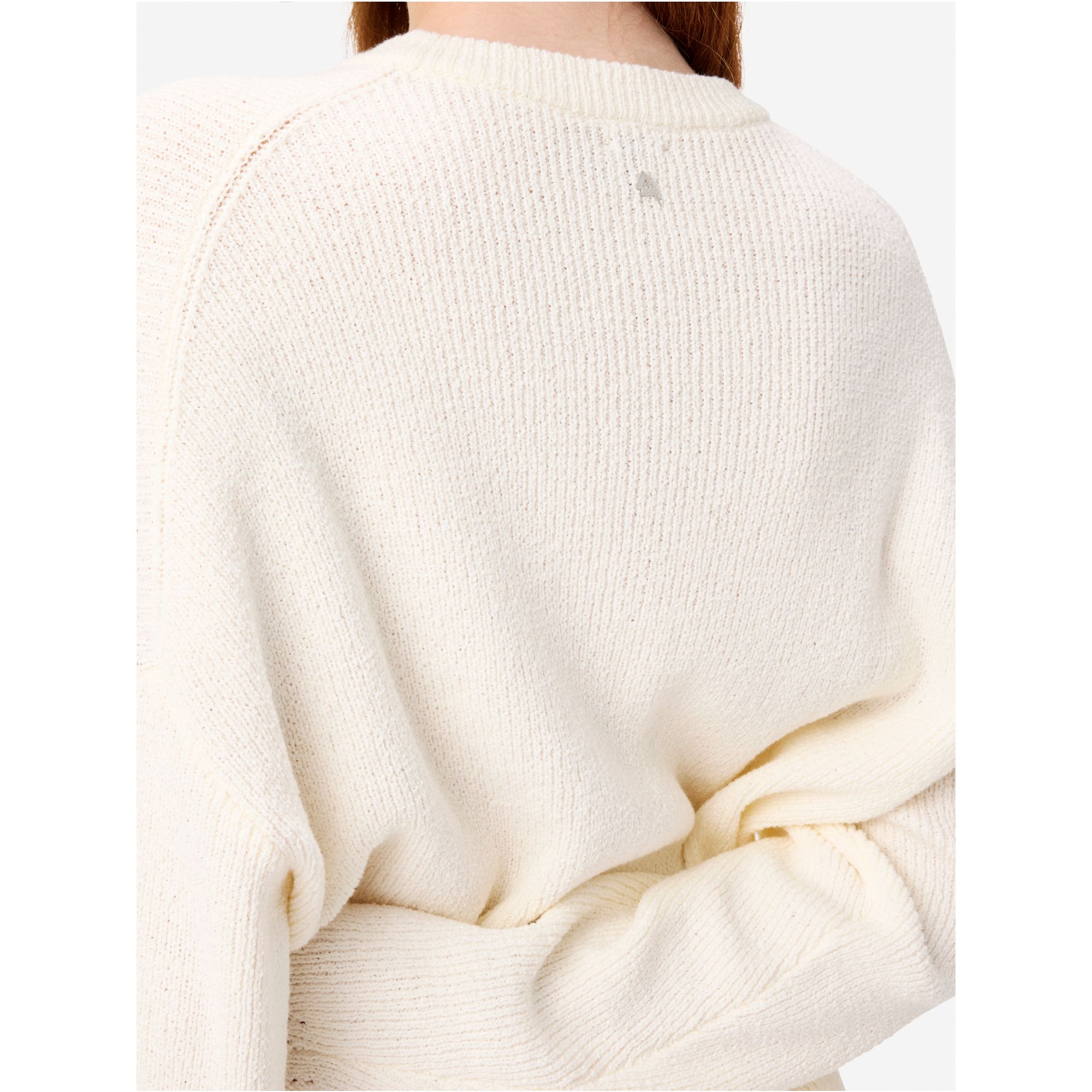 Maglia Gia over a costine con orli distressed