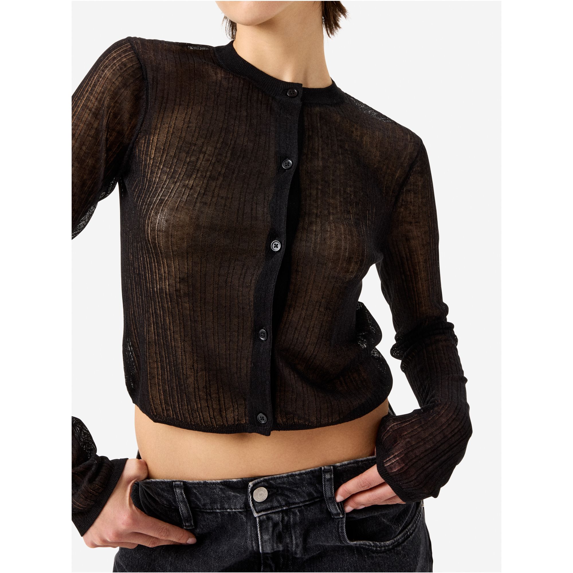 Linen-blend Bia cardigan