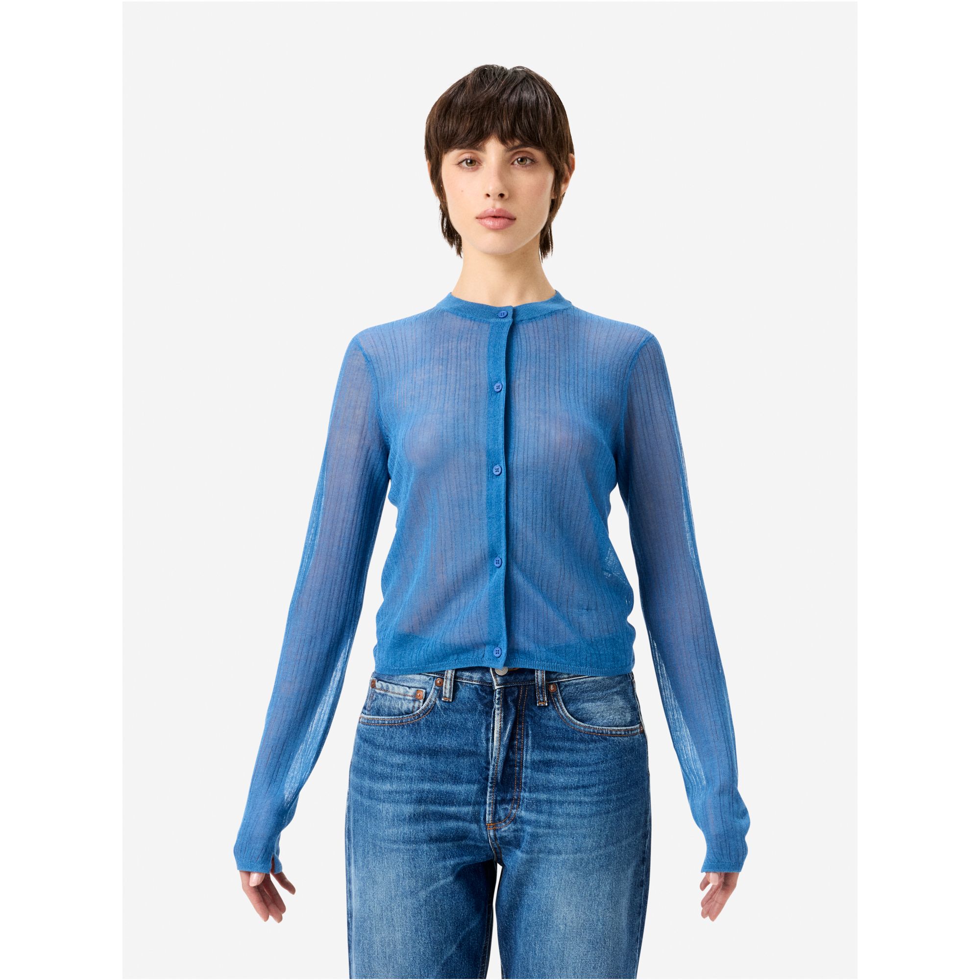 Linen-blend Bia cardigan