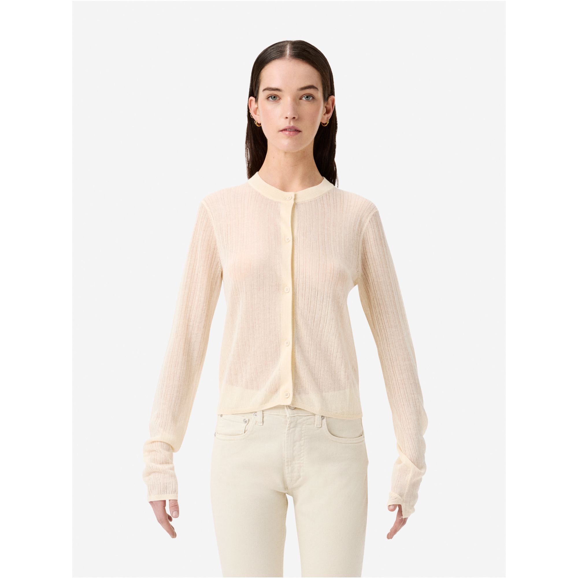 Linen-blend Bia cardigan