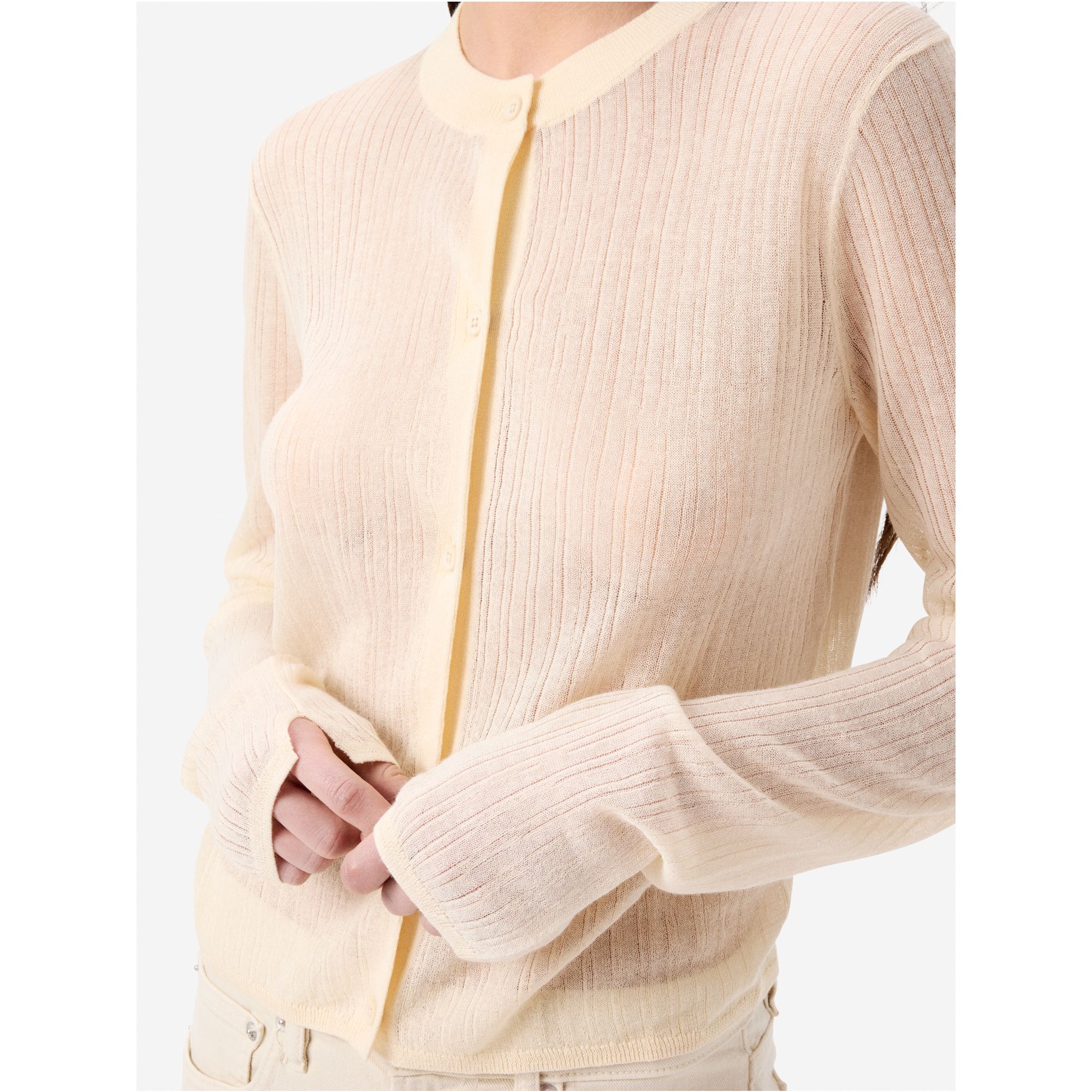 Linen-blend Bia cardigan