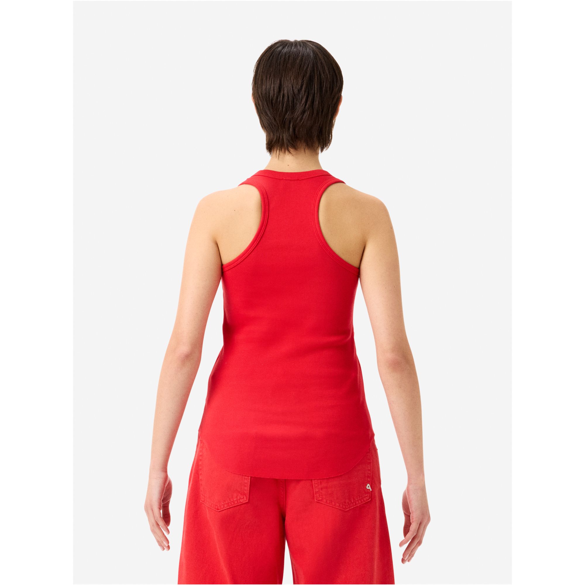 America ribbed tank top rinse wash