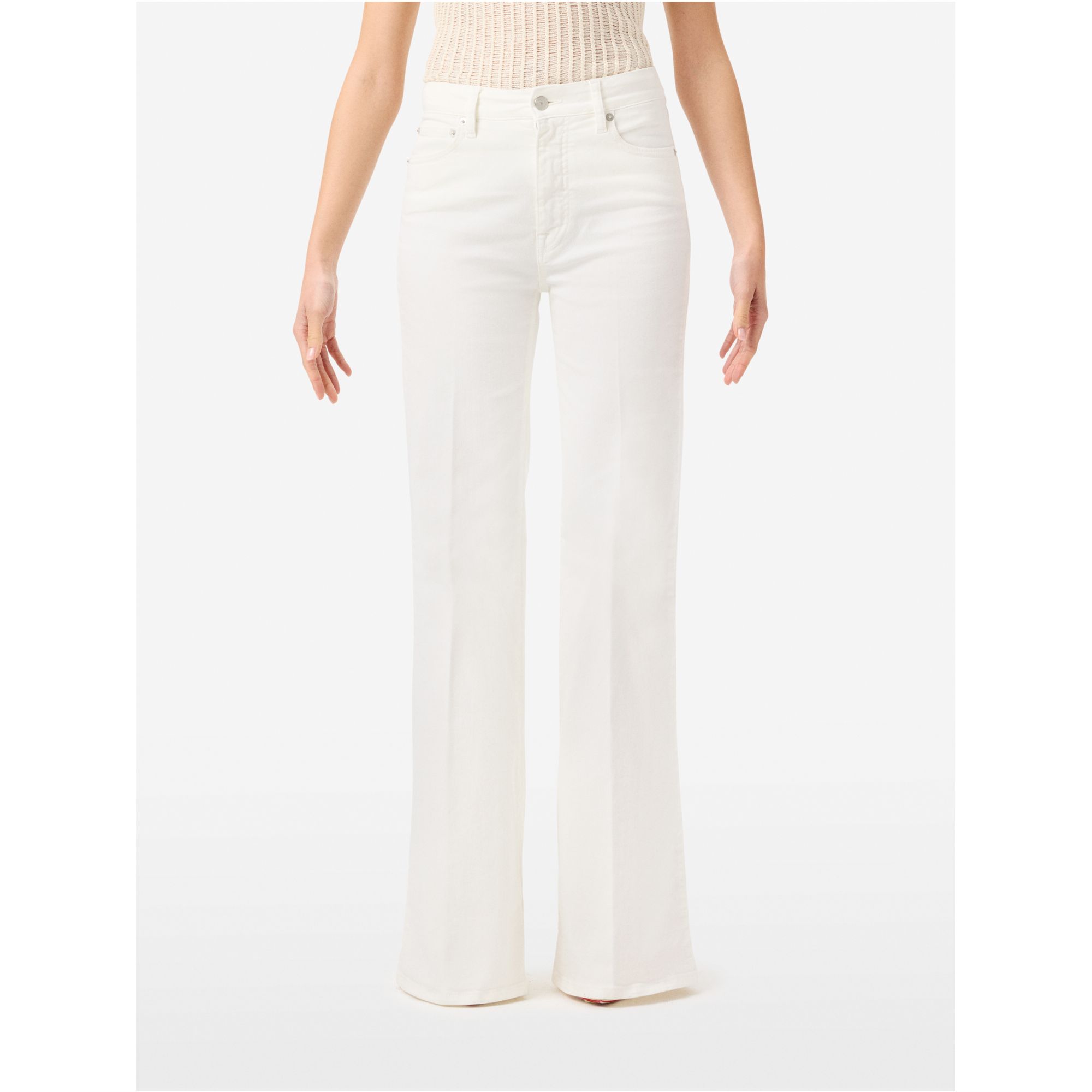 Flaire high rise flared direct dyed