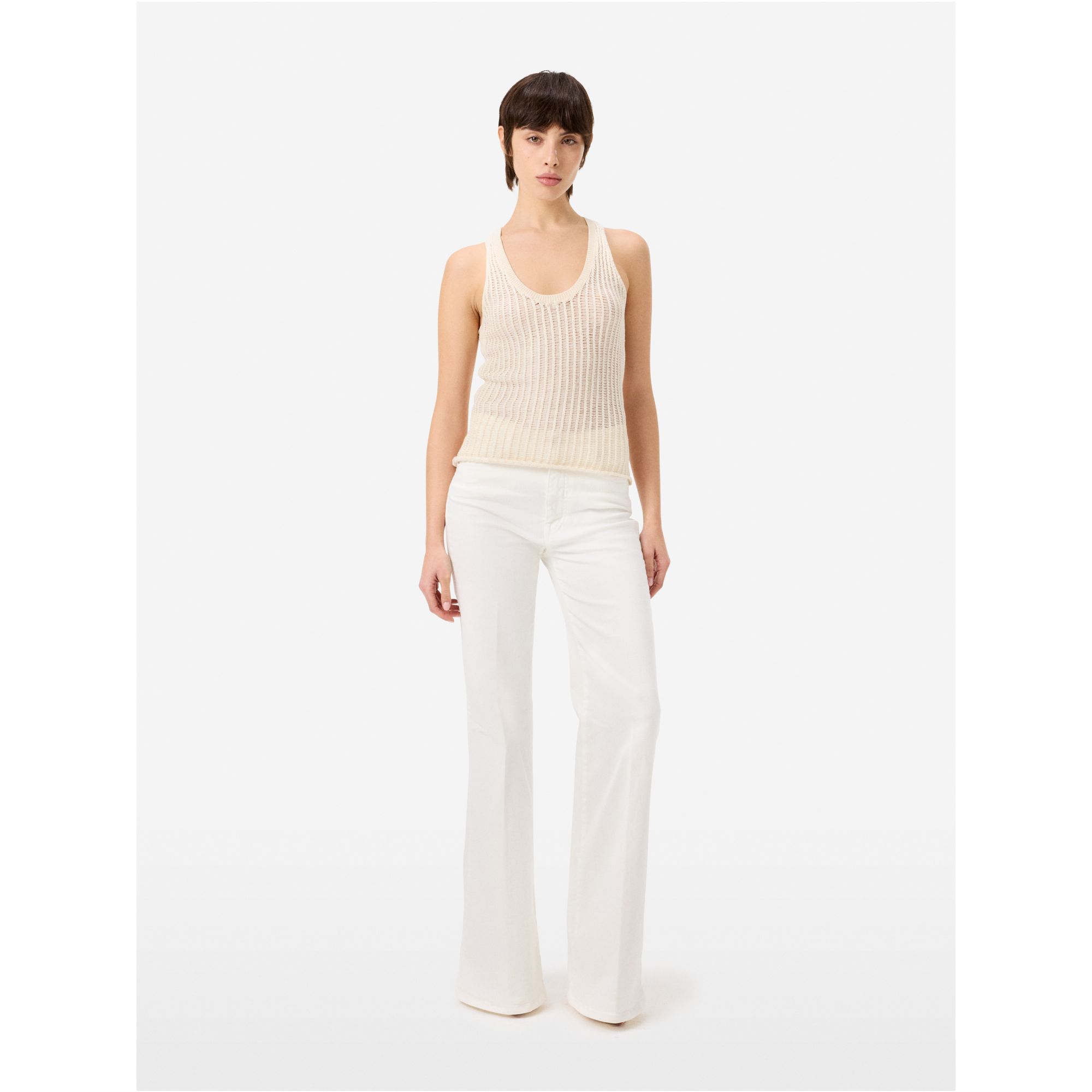 Flaire high rise flared direct dyed