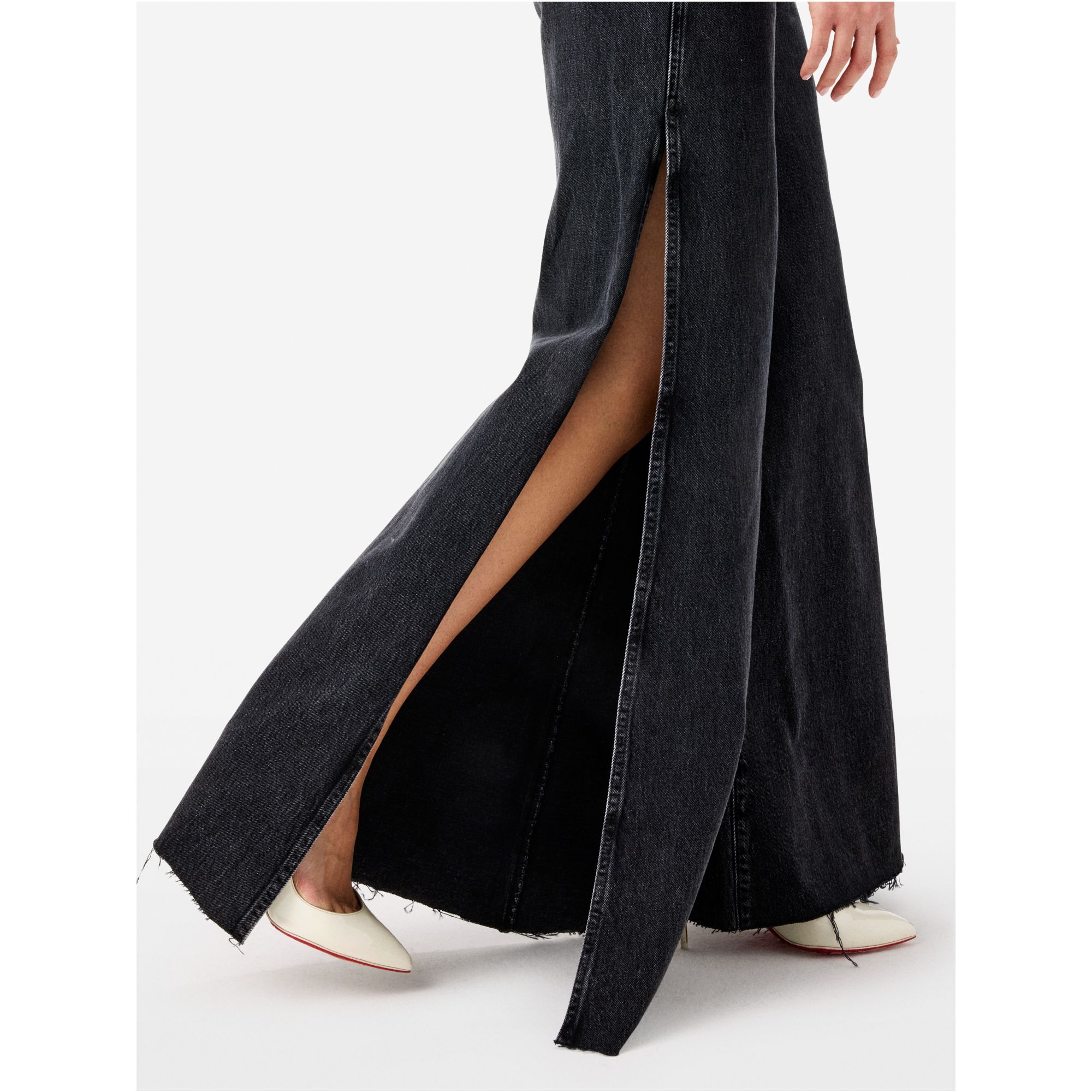 Jeans Asia flare fit con spacchi