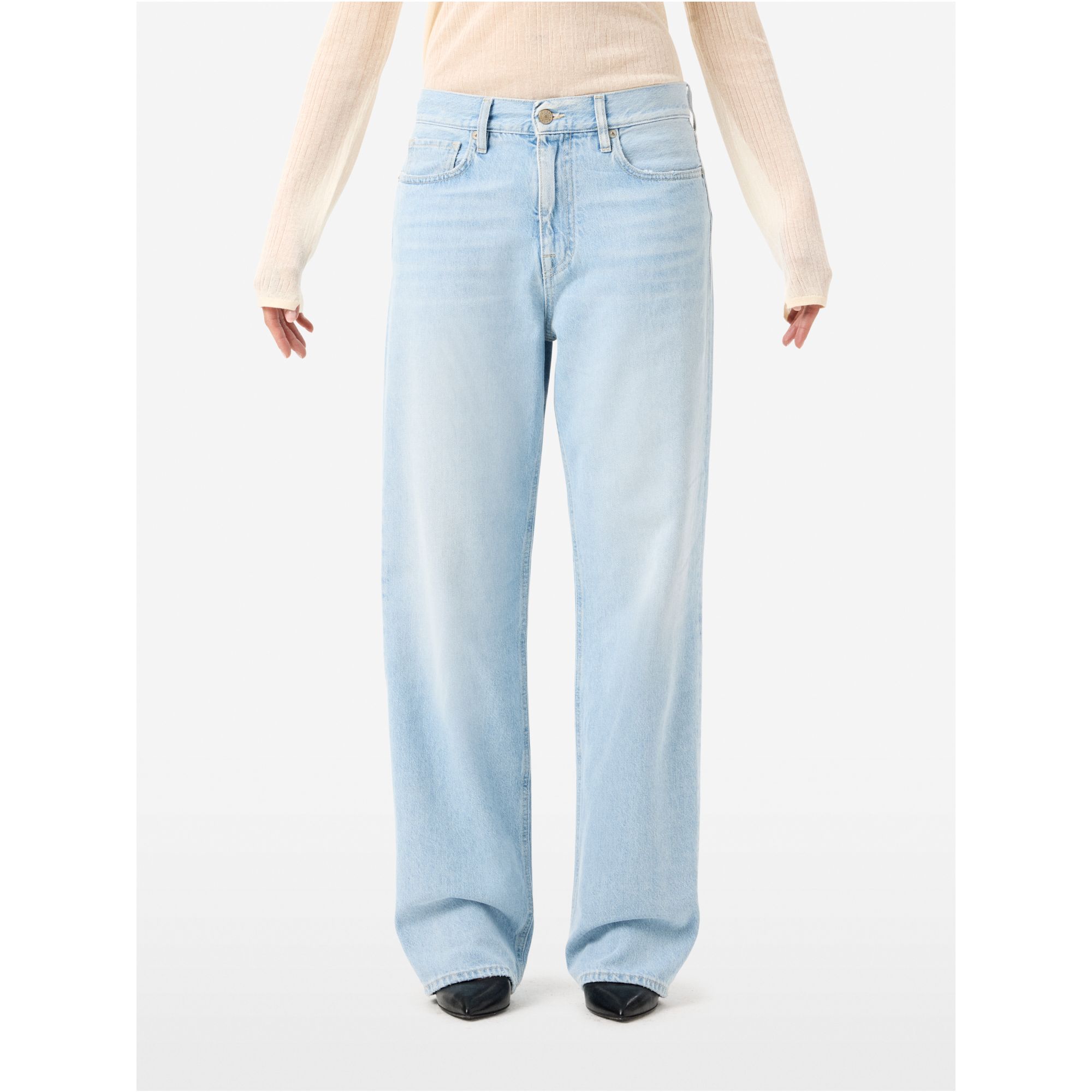 Mila low rise '90s fit ice bleach