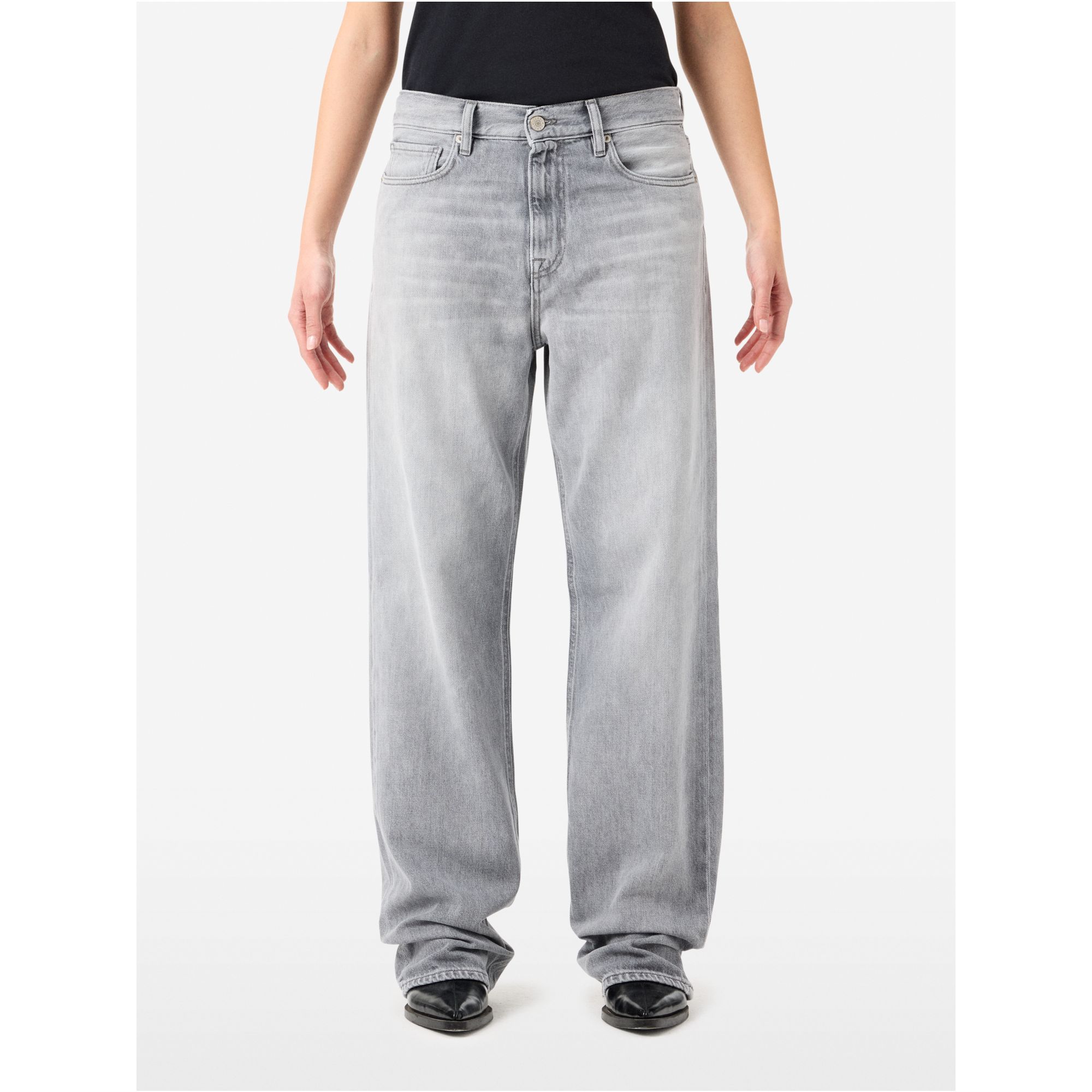 Mila low rise '90s fit ice bleach