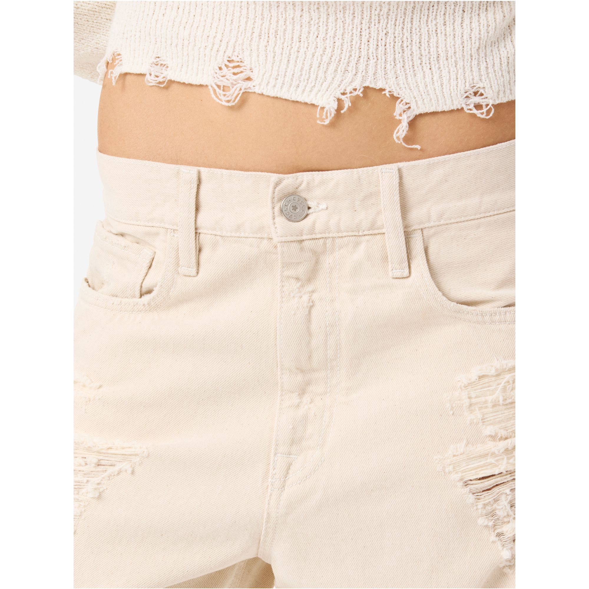 Straight-fit Mila jeans with rips