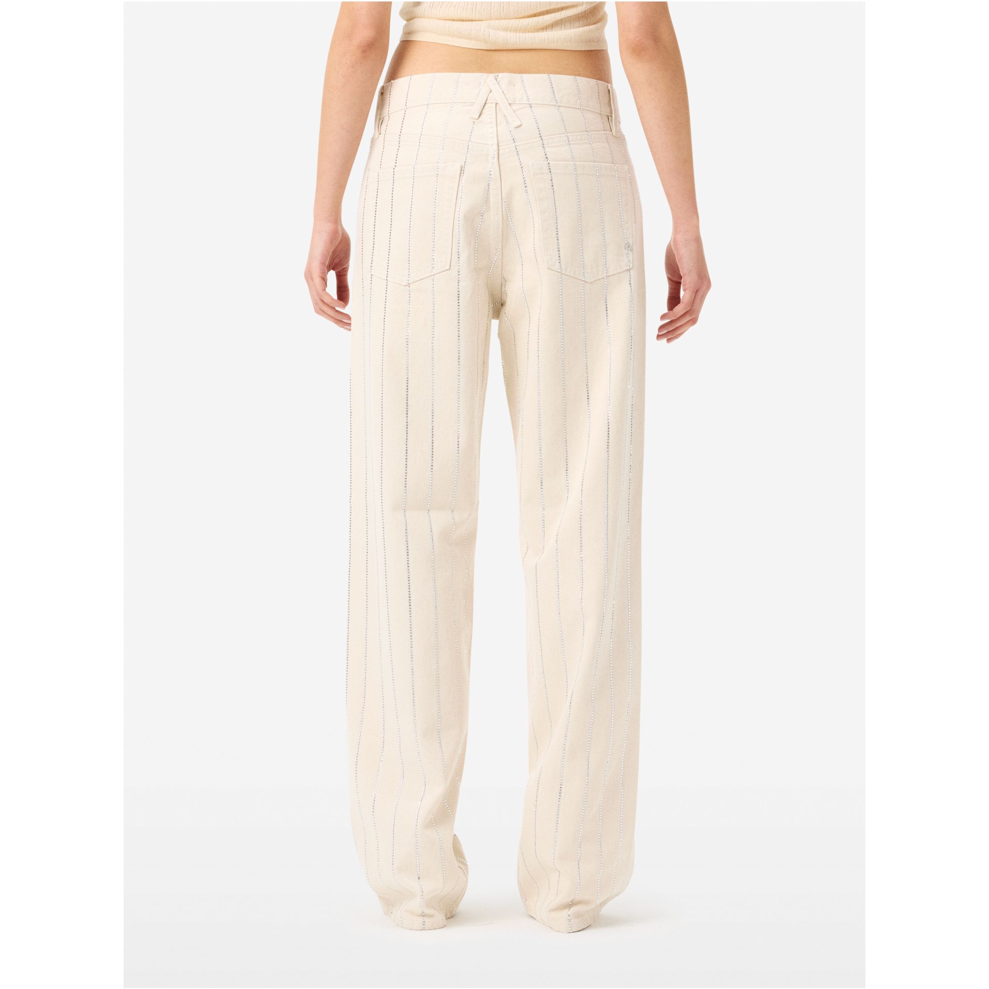 Mila low rise '90s fit with strass rinse wash