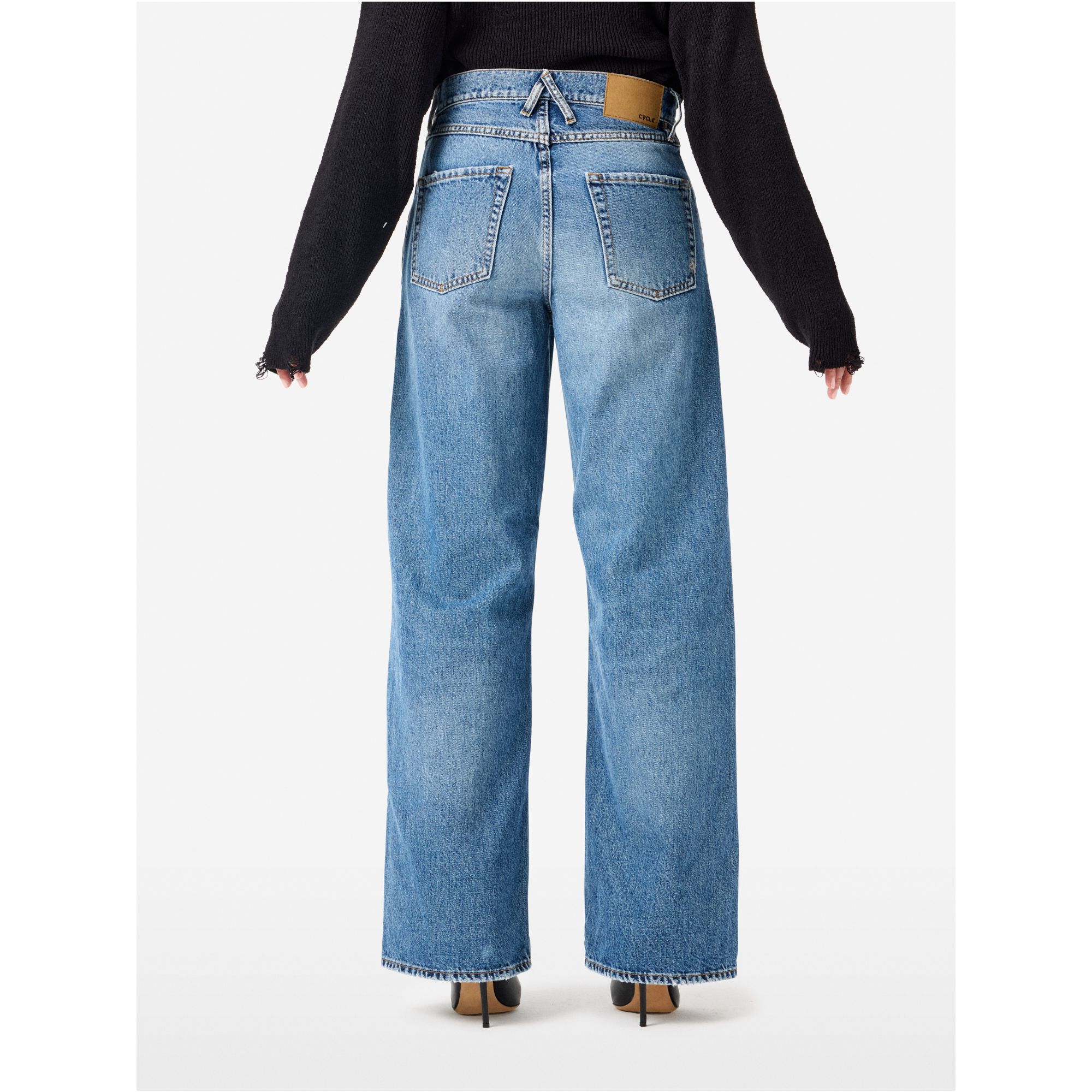 Low wide-leg Aida jeans
