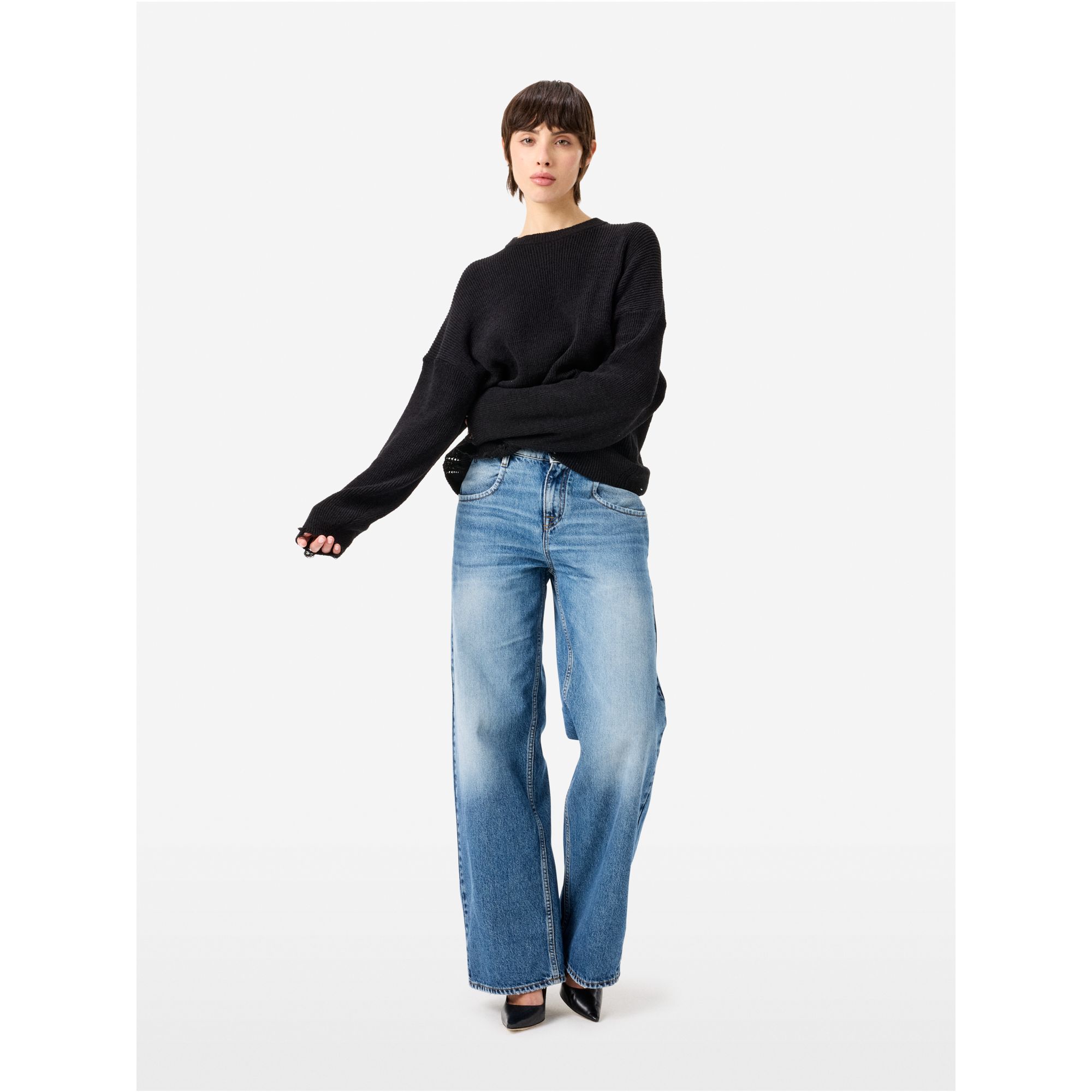 Low wide-leg Aida jeans