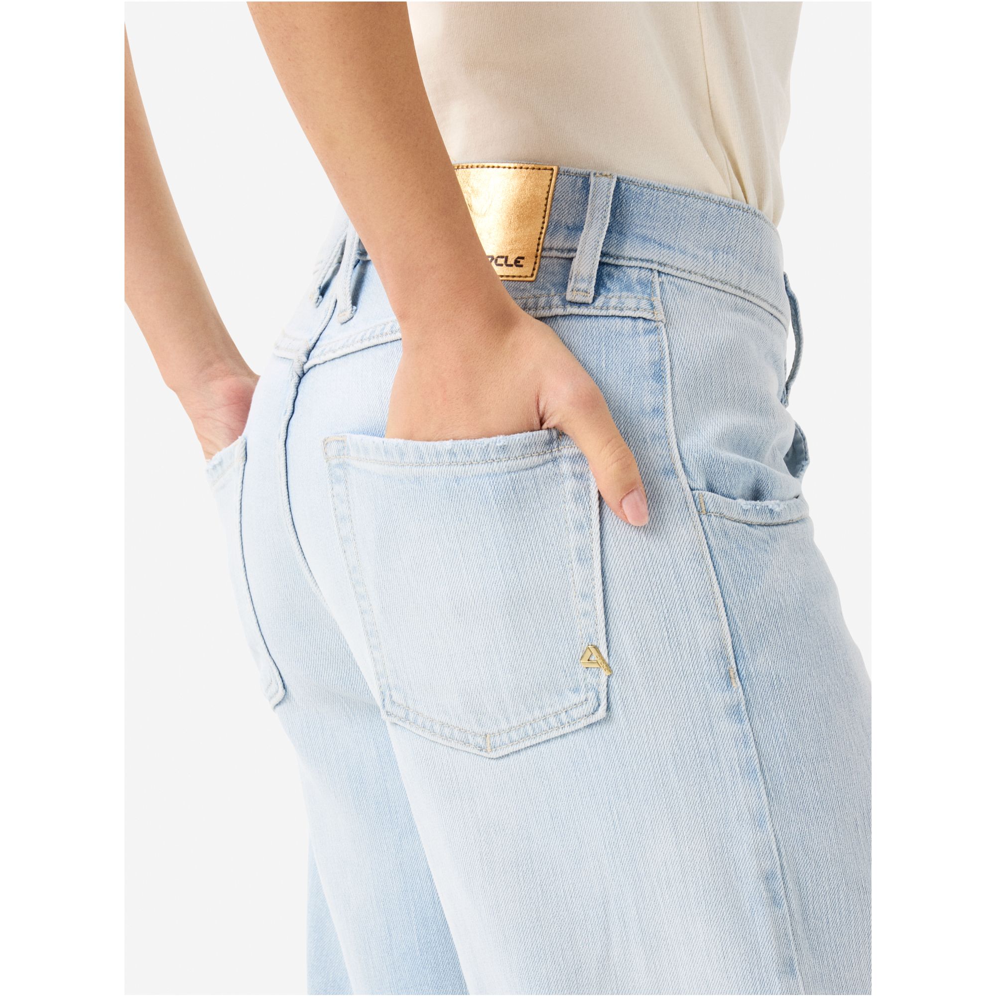 Low wide-leg Aida jeans