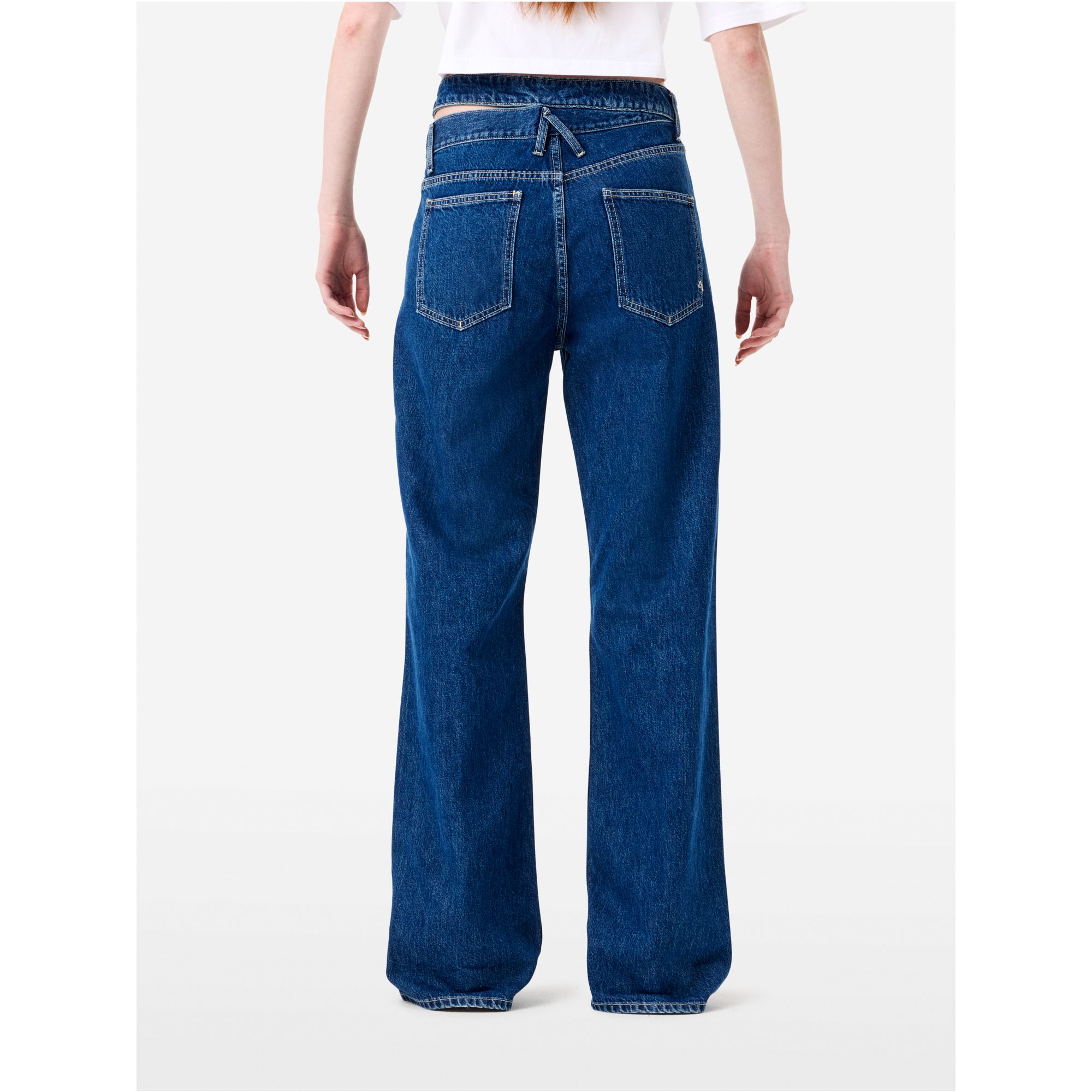 Jeans Zoe straight fit con doppia cintura