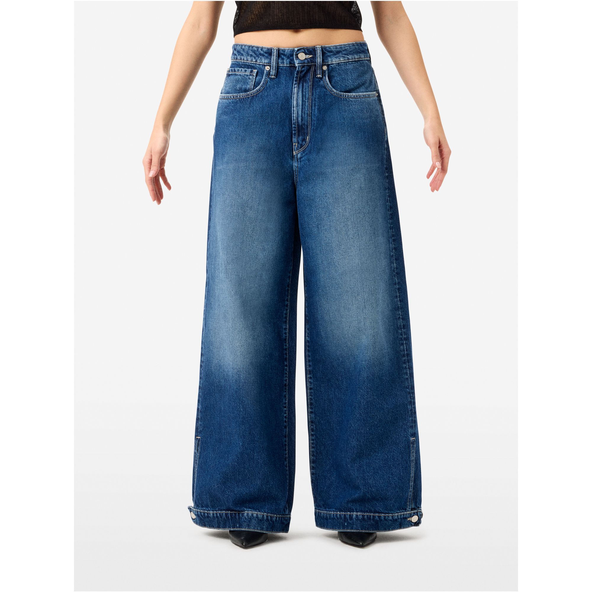 Loose-fit Big Low jeans with adjustable hem