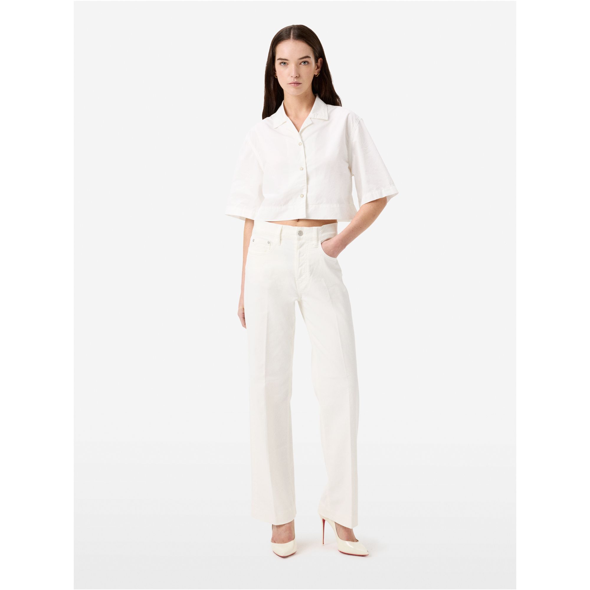 Right straight leg direct dyed