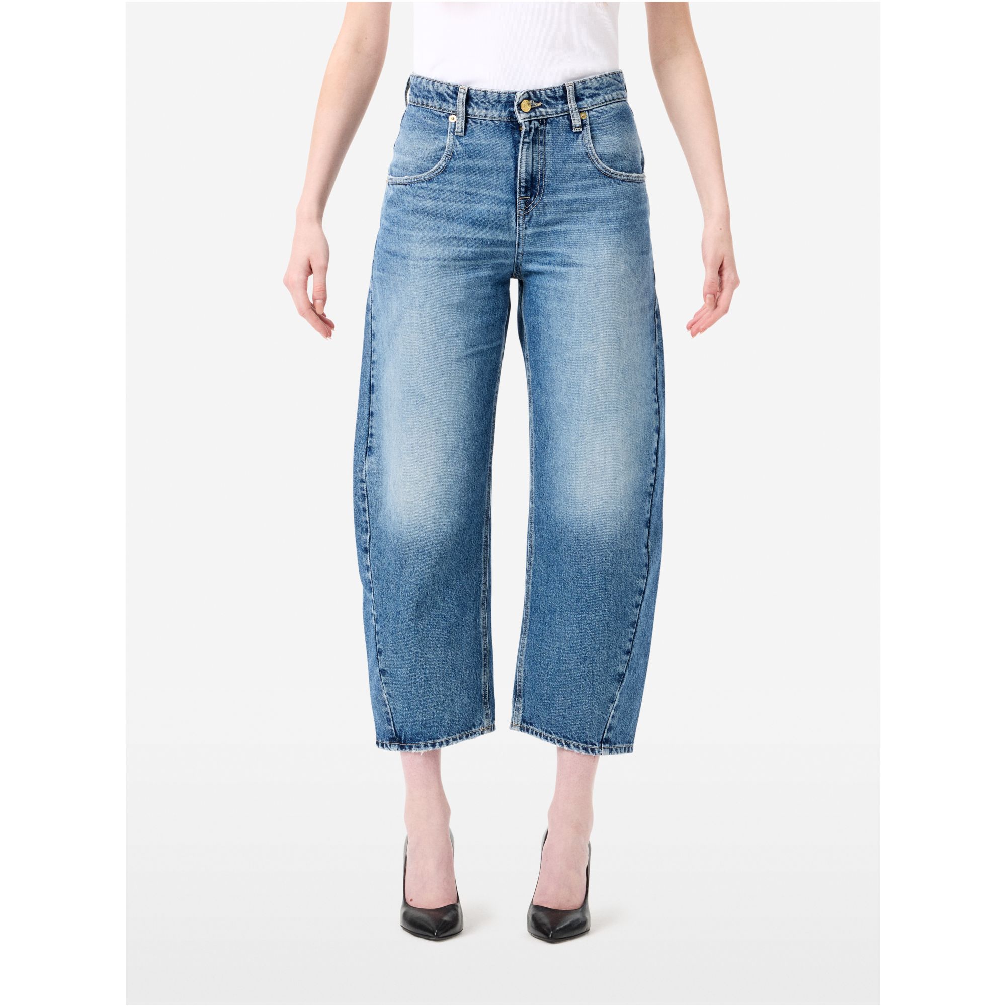 Cropped wide-leg Aida jeans