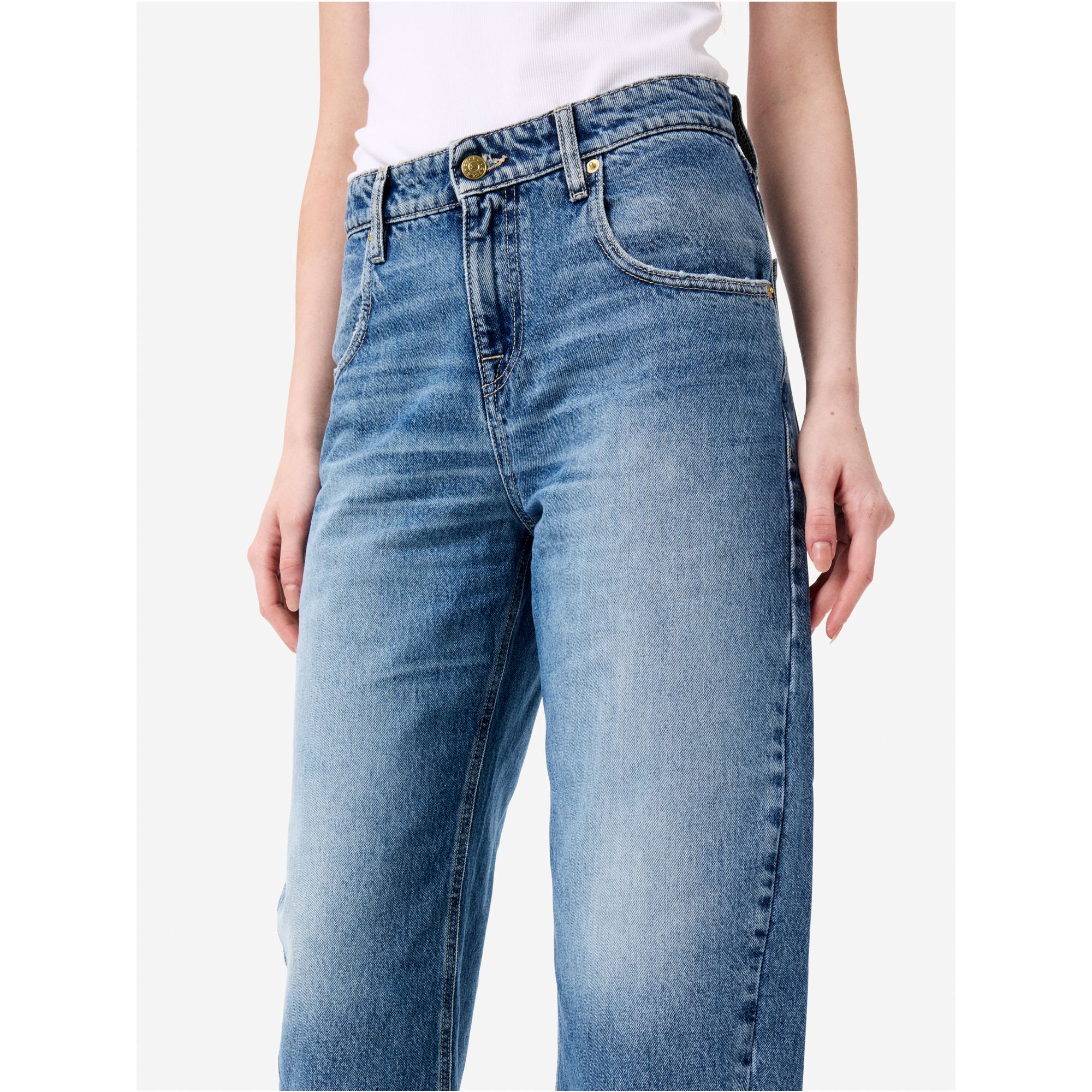 Cropped wide-leg Aida jeans