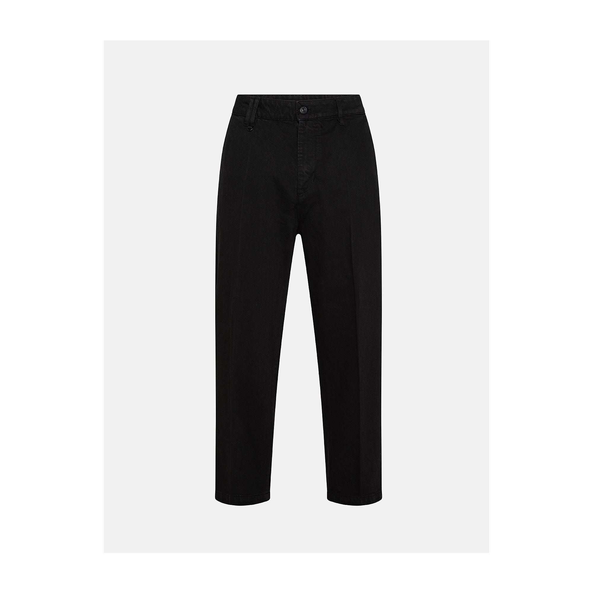 YOUNG CHINO RIGID OVER ANKLE GARMENT DYED BLACK