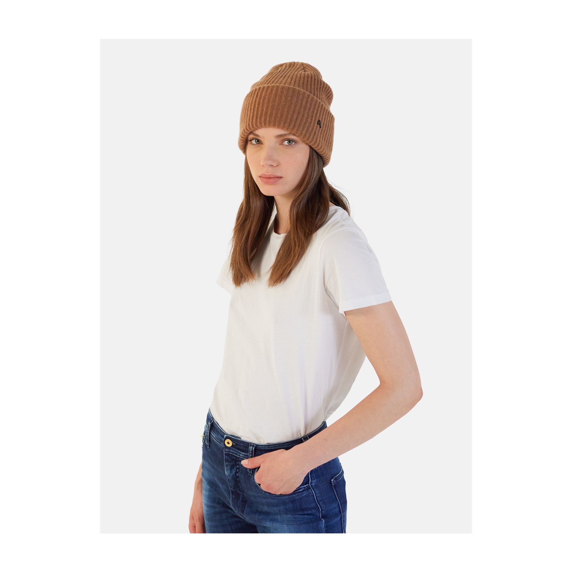 CYCLE CAP 100% CASHMERE RUST