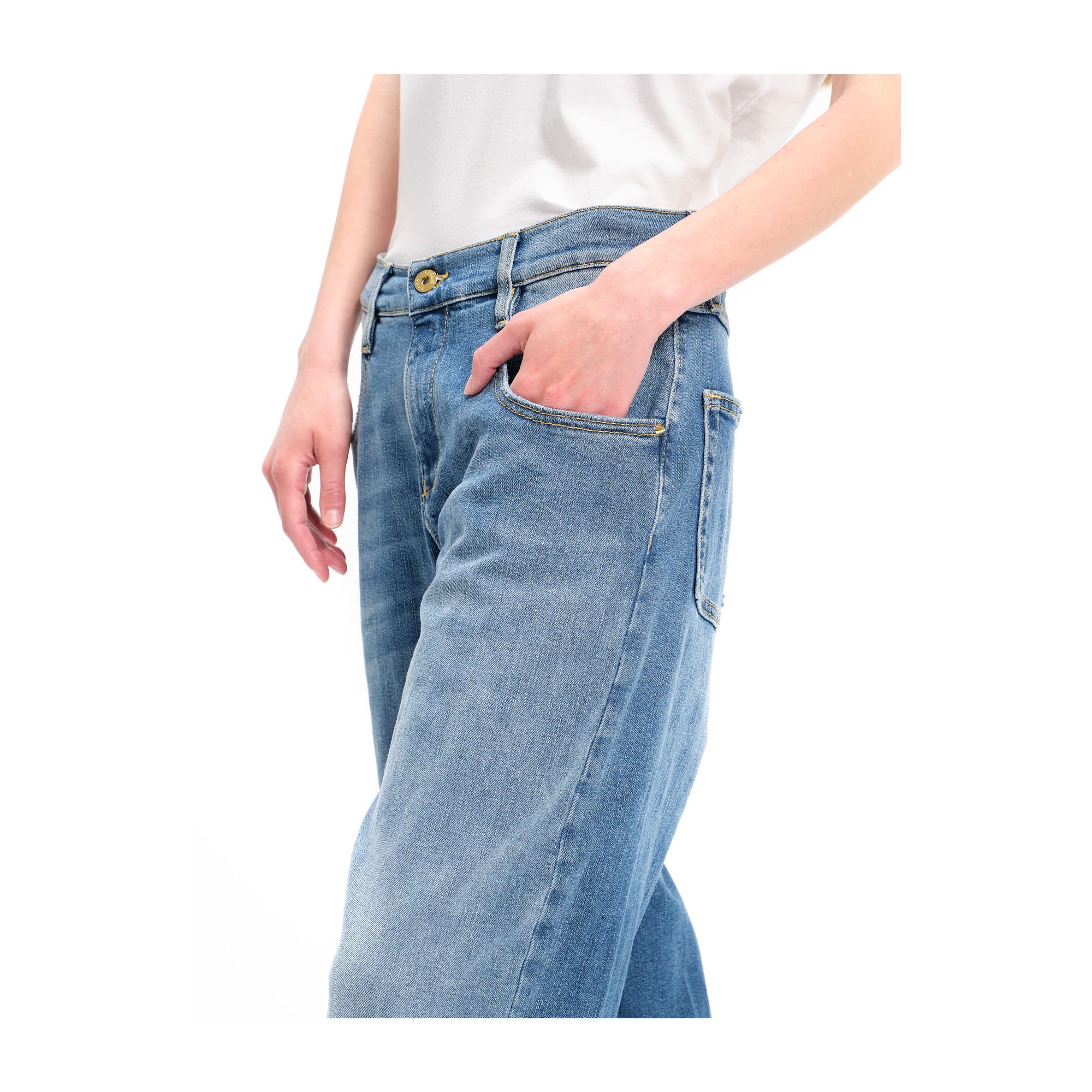 AIDA LOW SUPER FITTED LOW WAIST VOLUME LEG MEDIUM VINTAGE