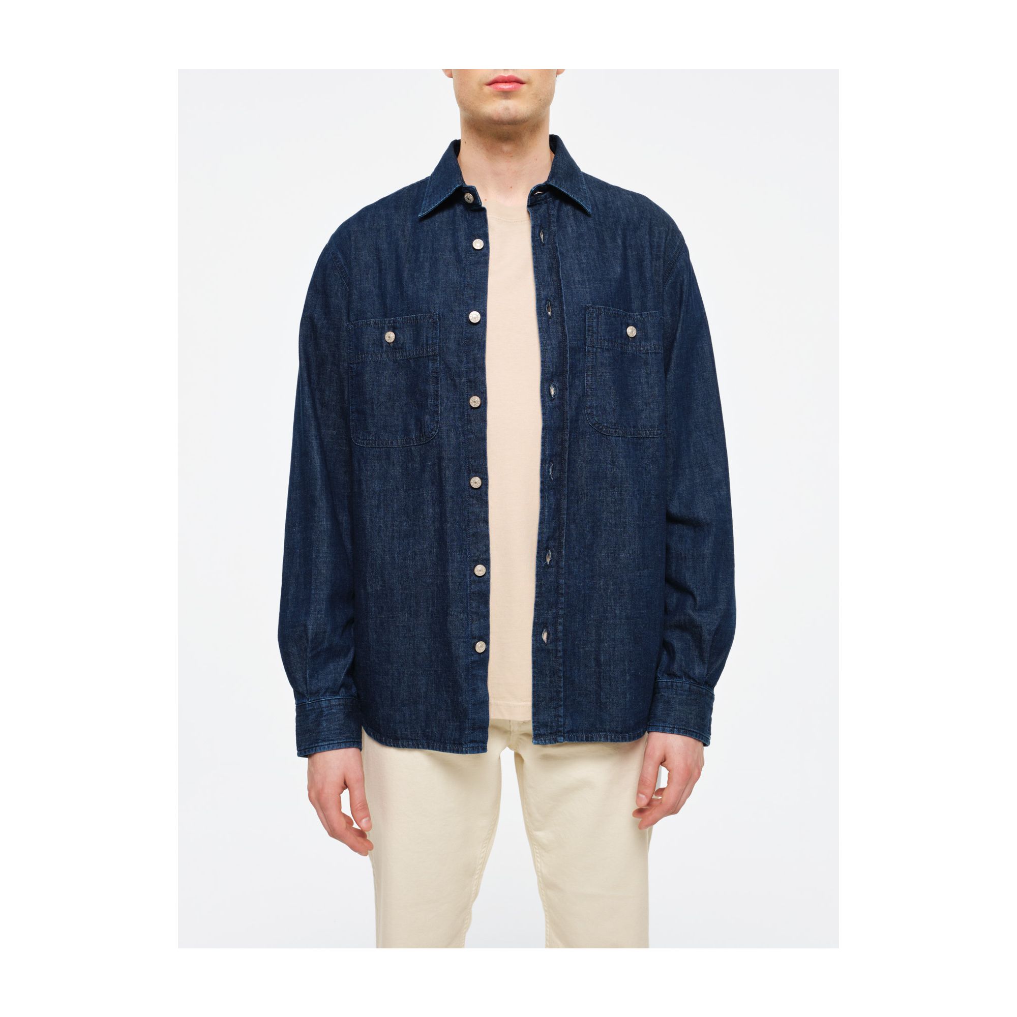 Heavy denim overshirt