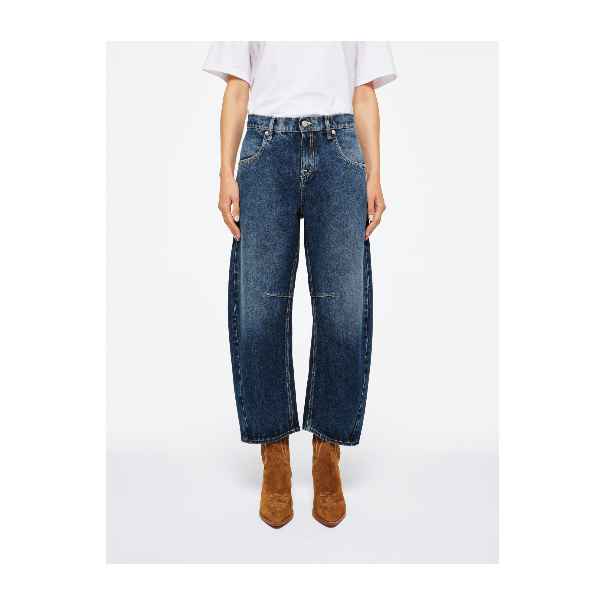 CROPPED WIDE-LEG AIDA JEANS