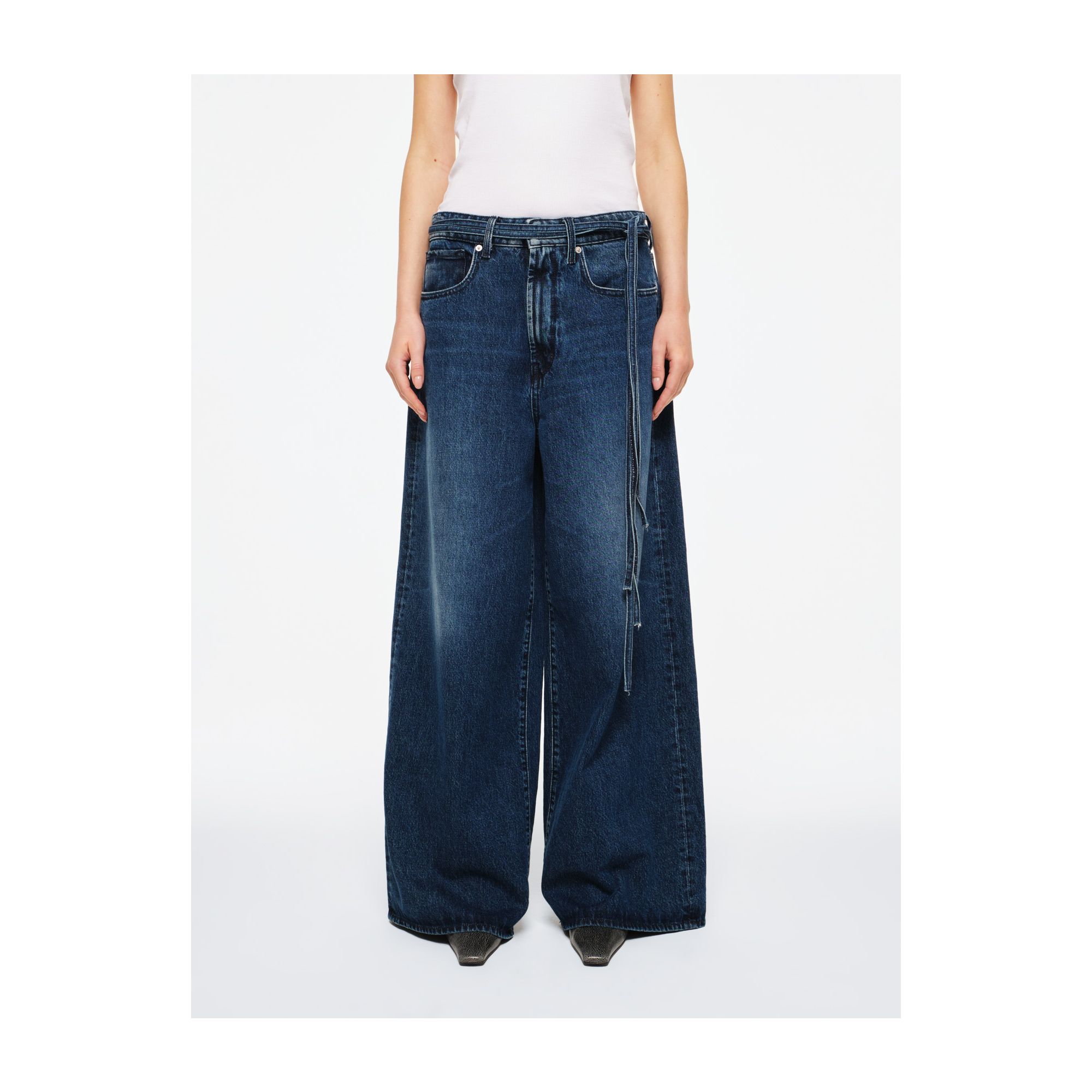 Boyfriend-fit Big low jeans