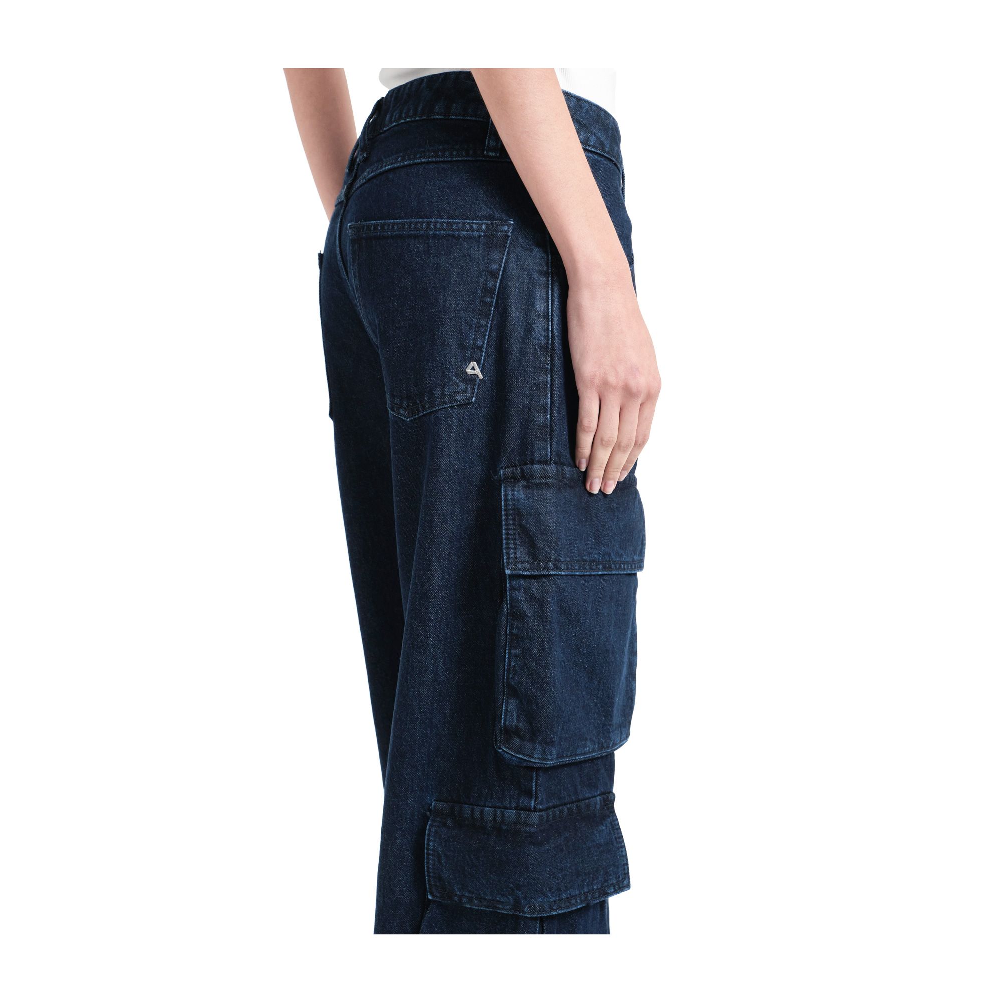 AIDA LOW CARGO SUPER FITTED LOW WAIST USED WASH OPEN EDGE