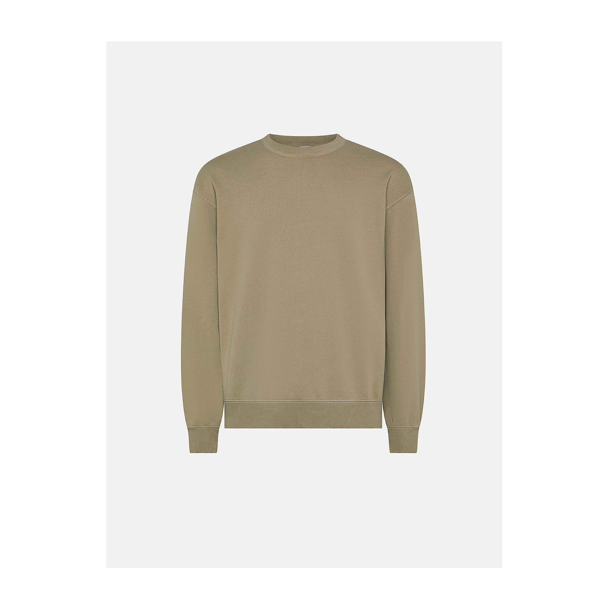 Ethan round neck cott. fl. resin spray garment dyed