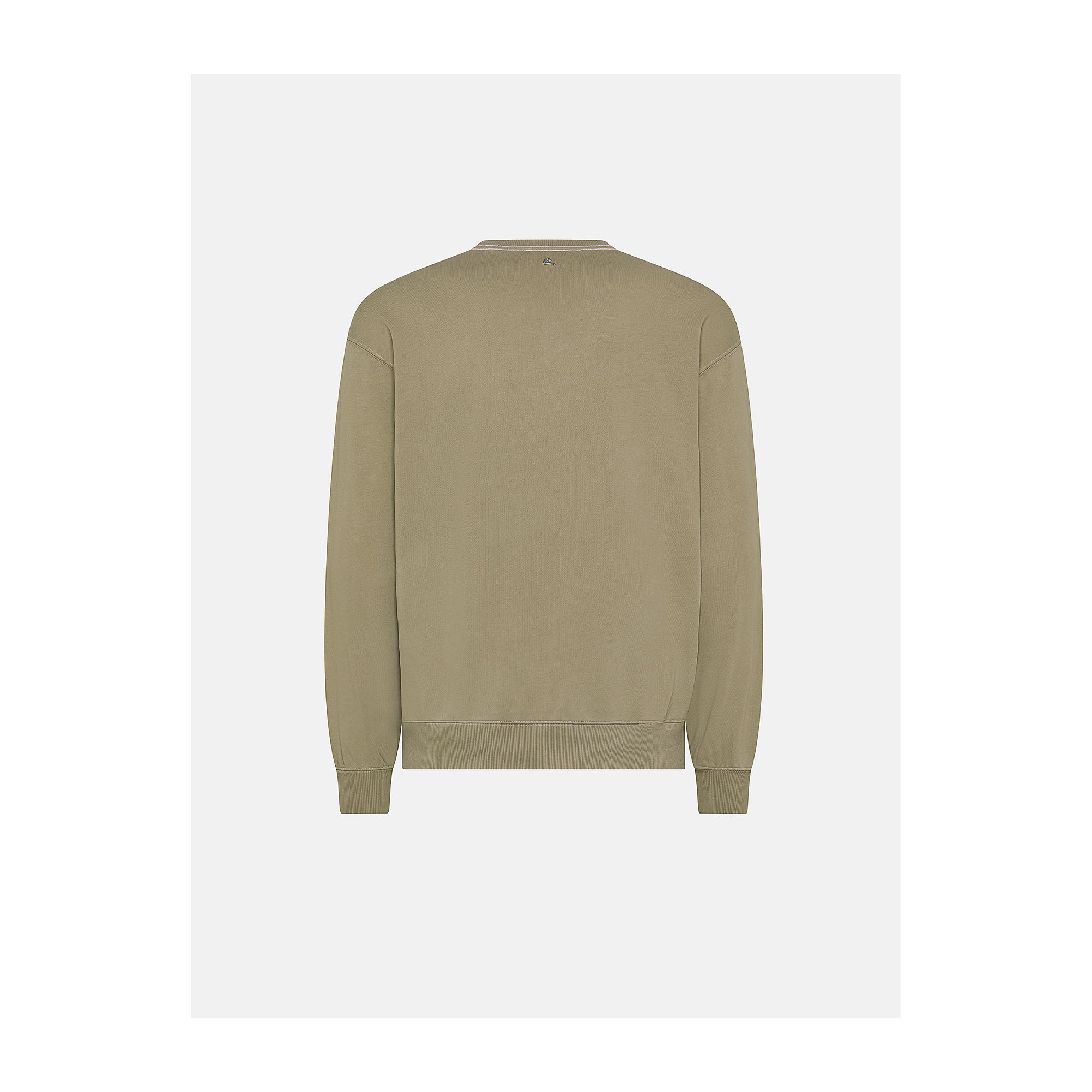 Ethan round neck cott. fl. resin spray garment dyed