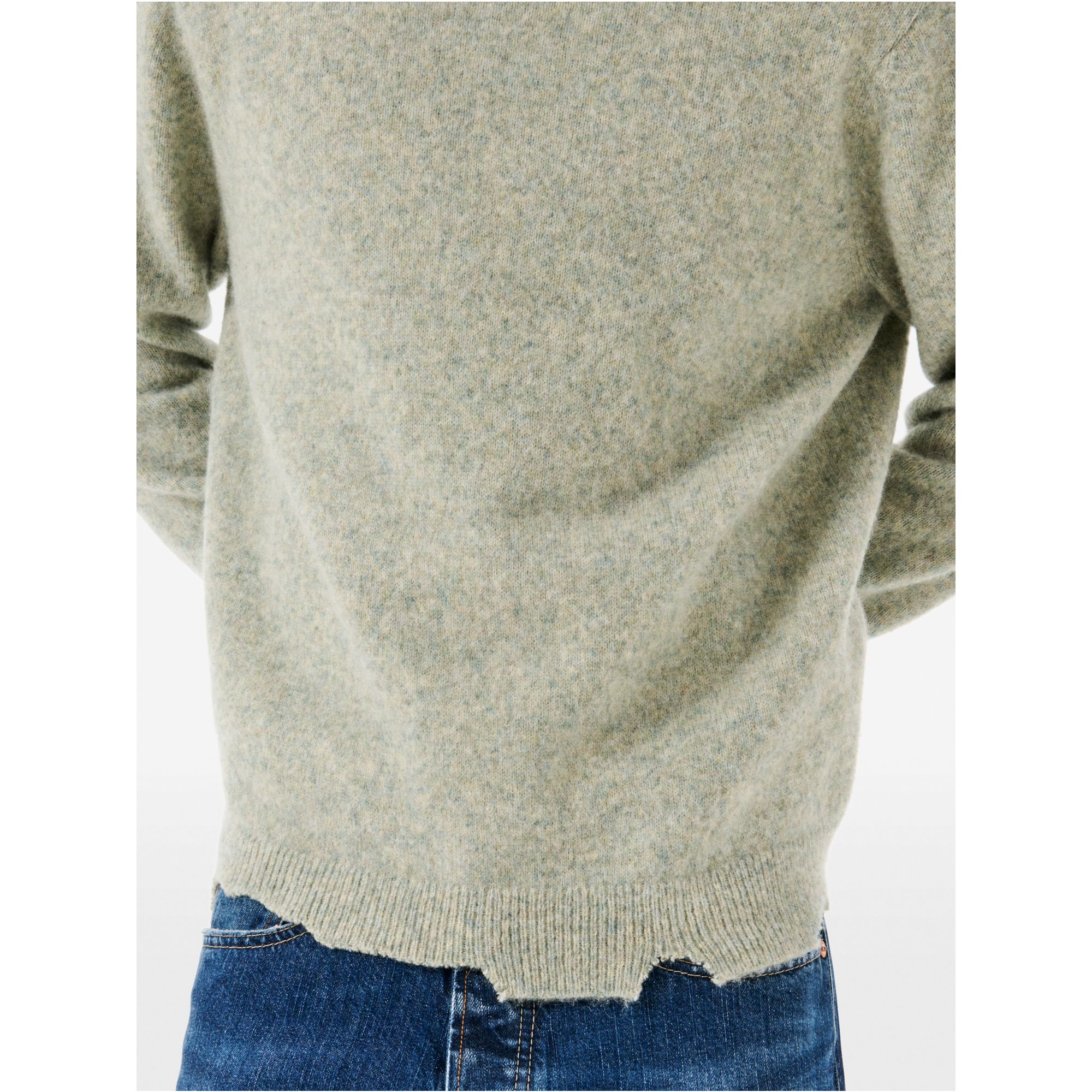 Round plain knit alpaca