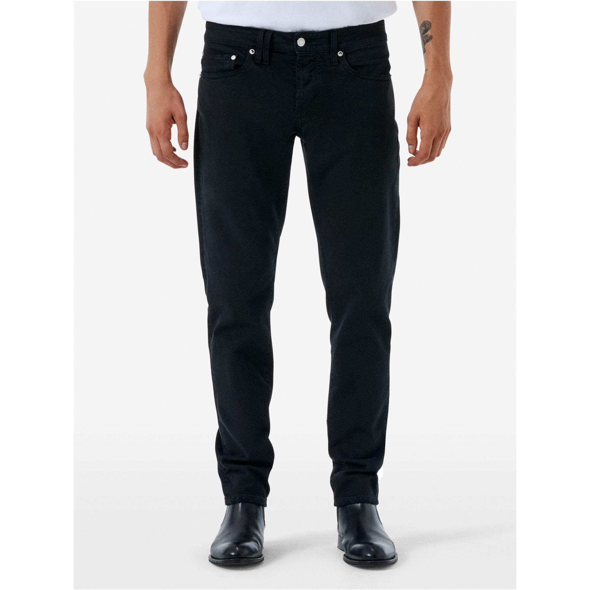 Bone comfort skinny distressed garment dyed