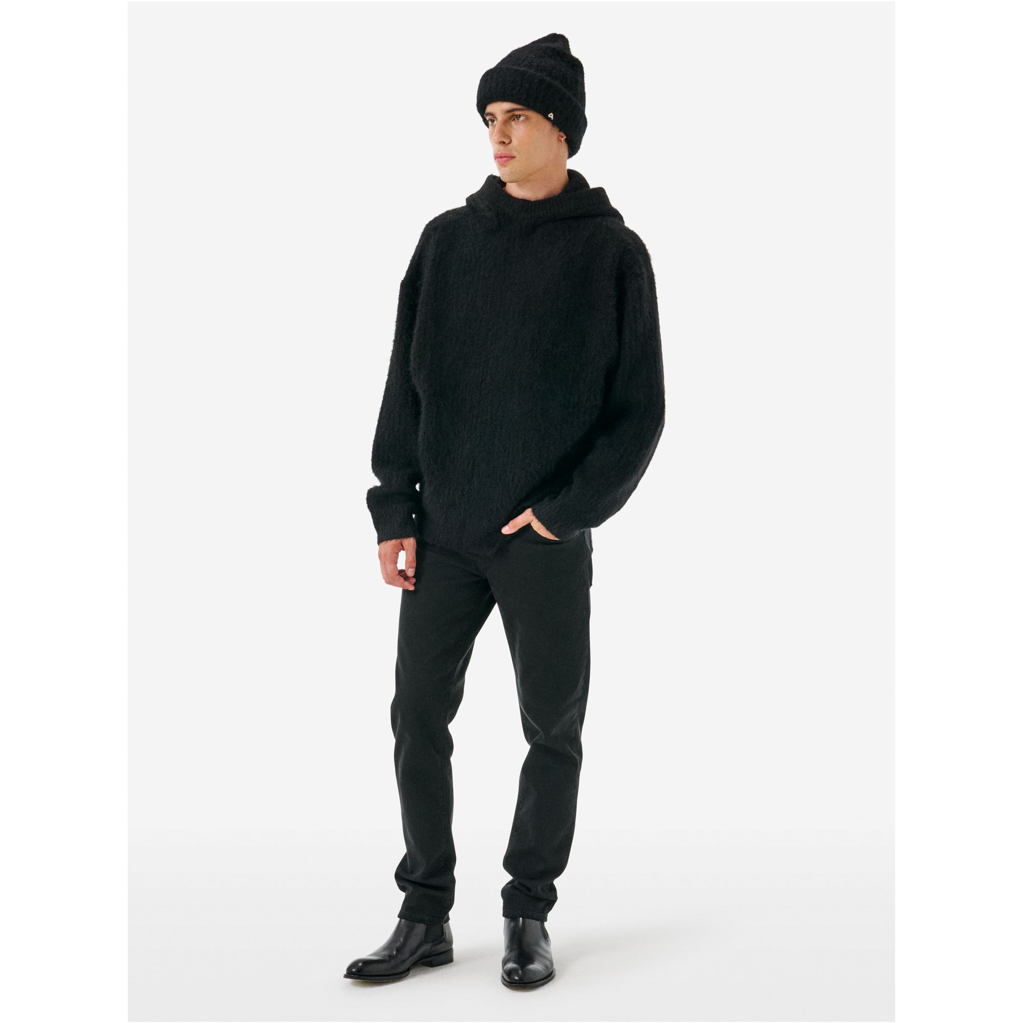 Bone comfort skinny distressed garment dyed