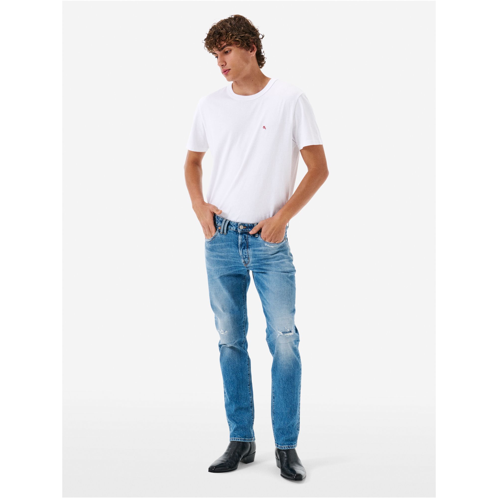 Slim fit antique vintage repaired