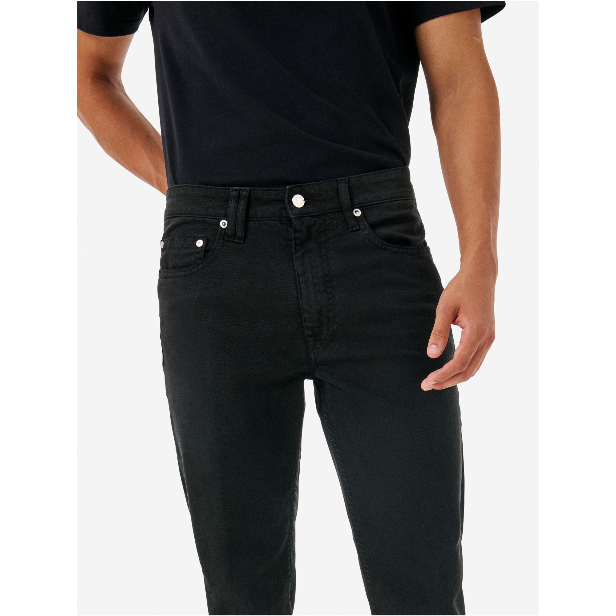 Lucky tapered fit distressed garment dyed