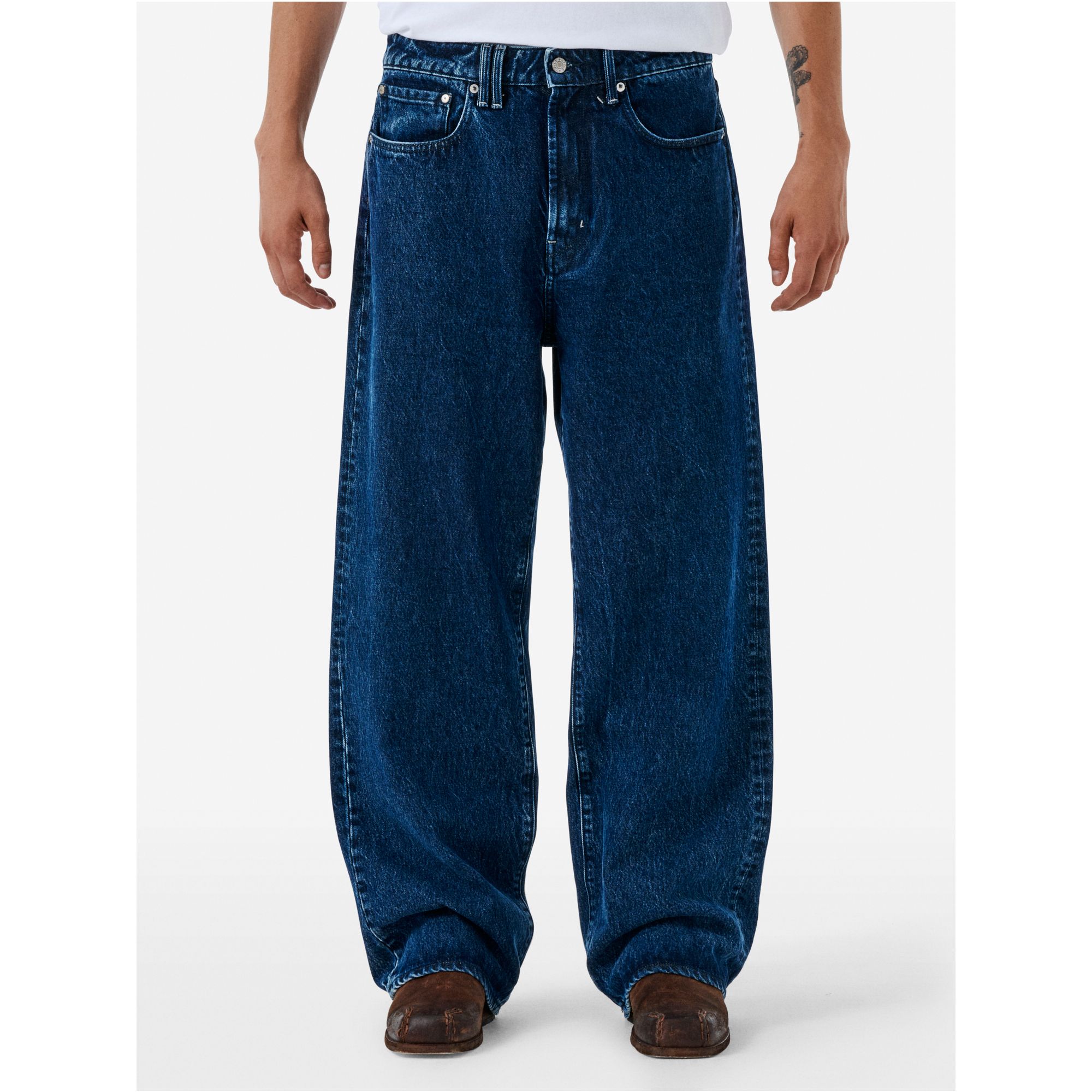 Big super wide leg eco enzyme stone wash