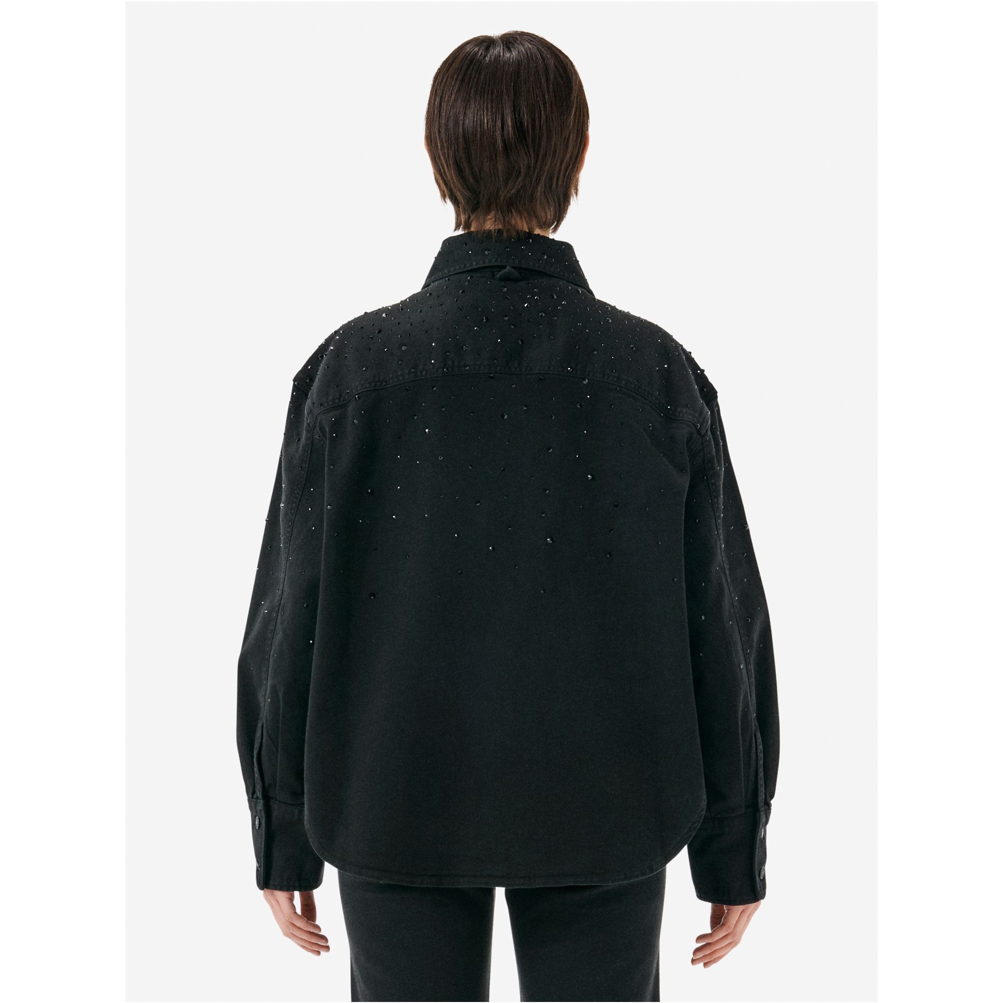 Penny shirt with strass dégradé direct dyed