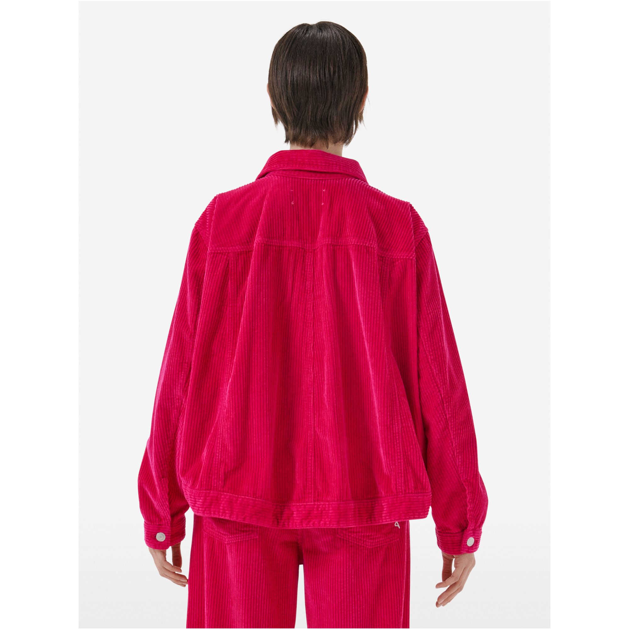 Hailey crop truker jacket direct dyed