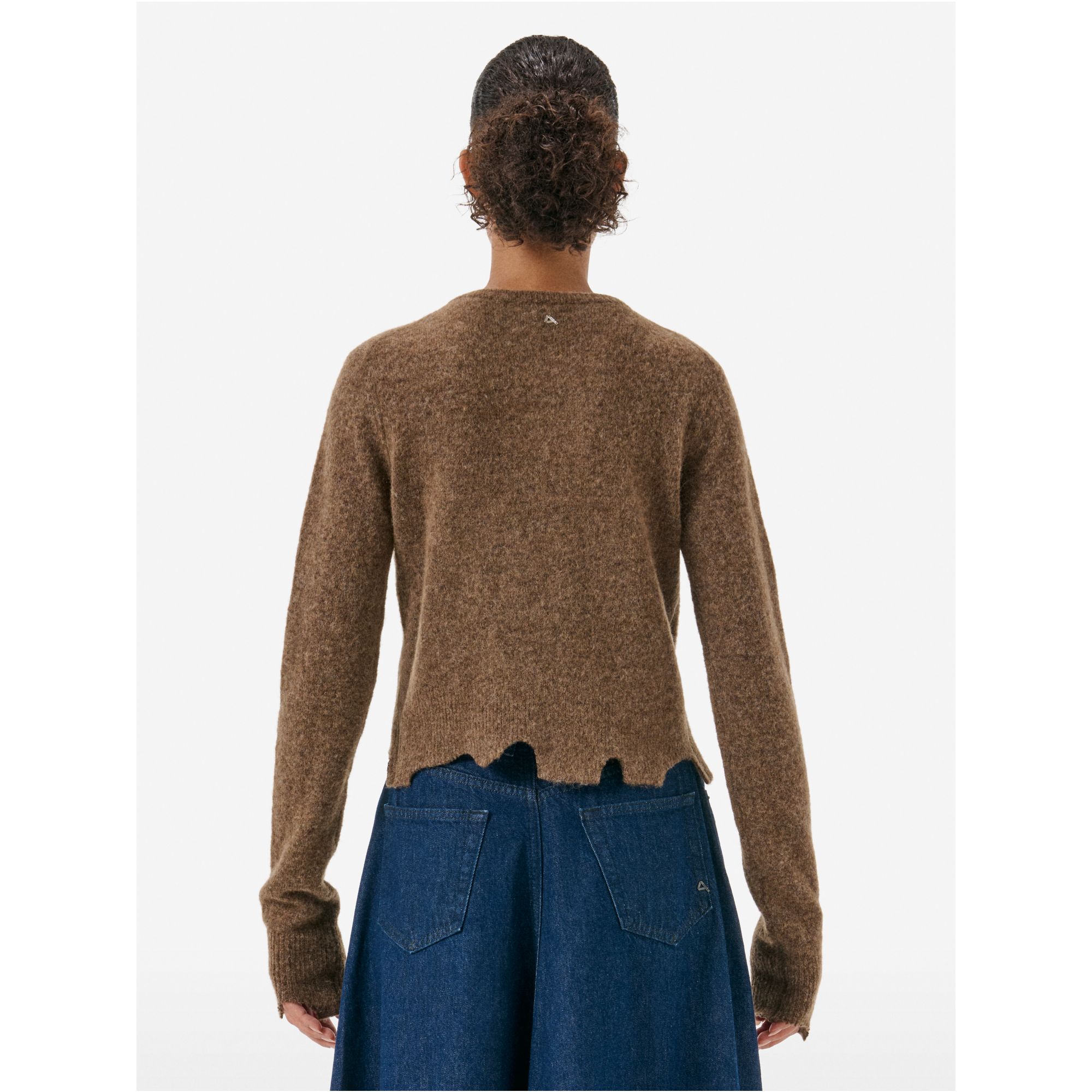 Alpaca-blend cardigan