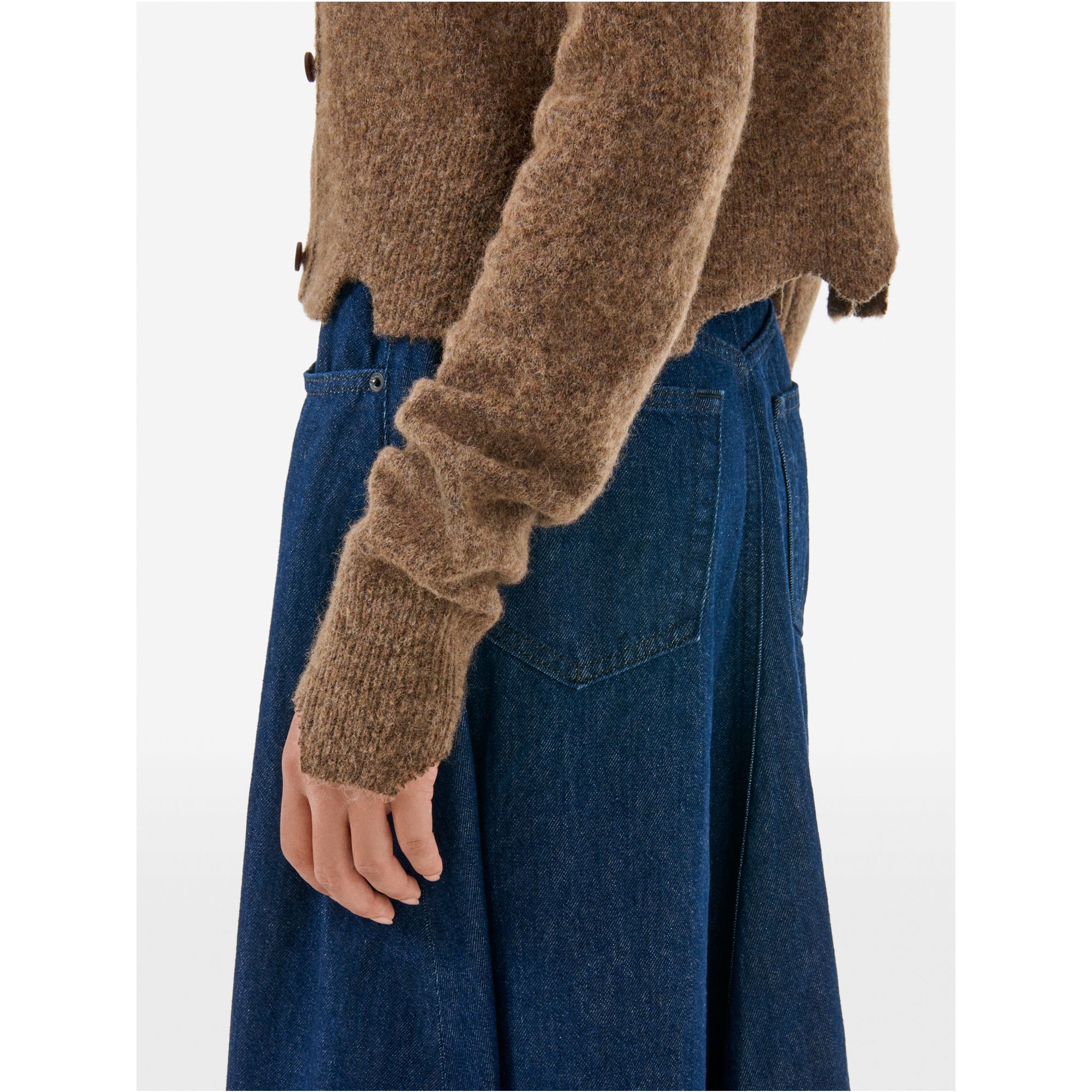 Alpaca-blend cardigan