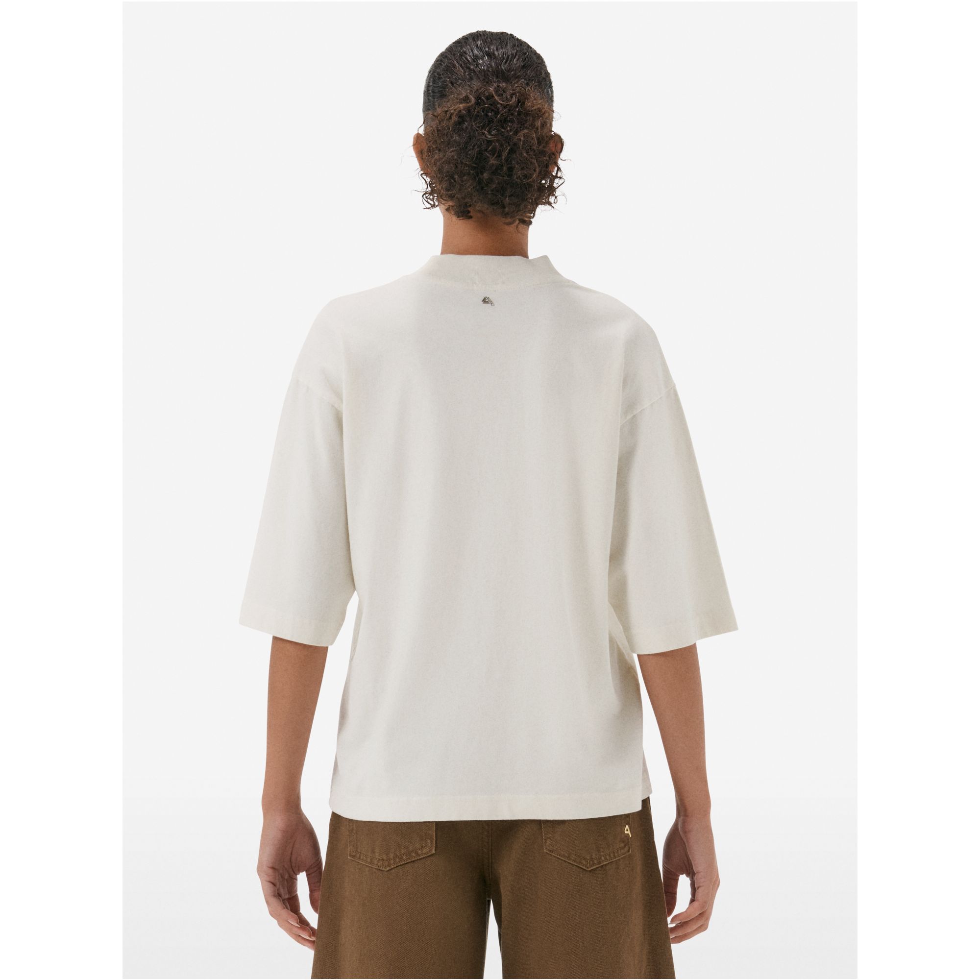 T-shirt Giada con collo alto in jersey