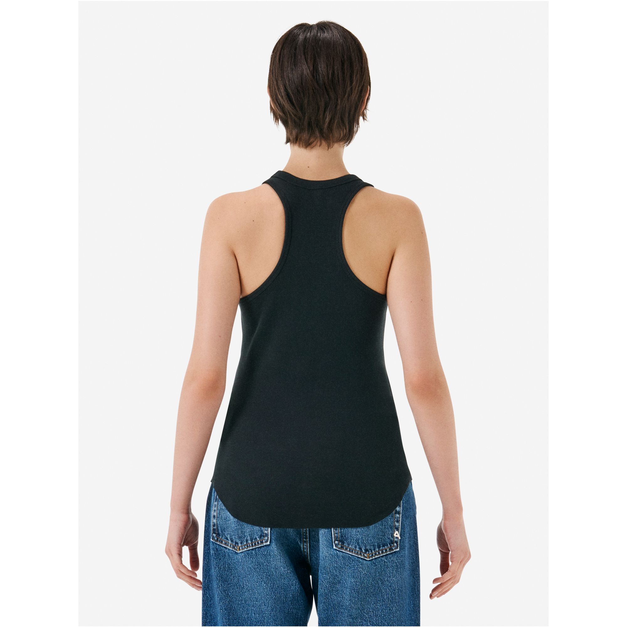 America ribbed tank top rinse wash