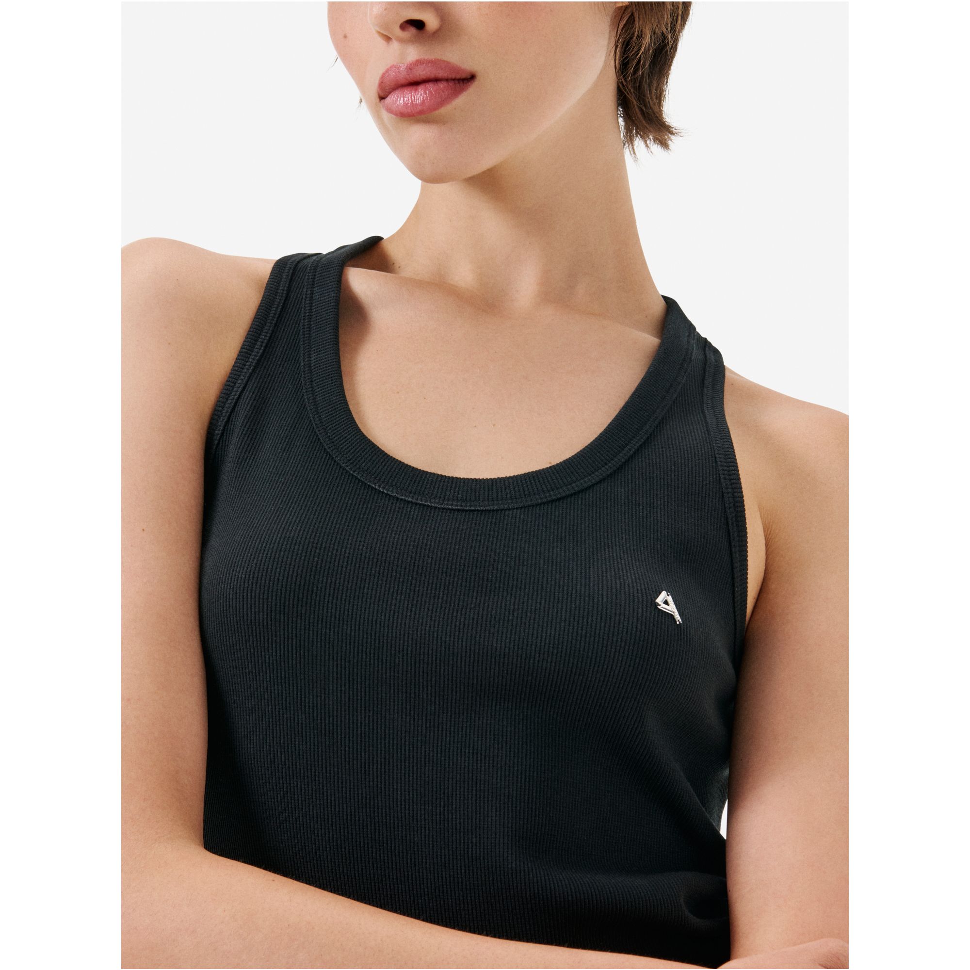 America ribbed tank top rinse wash