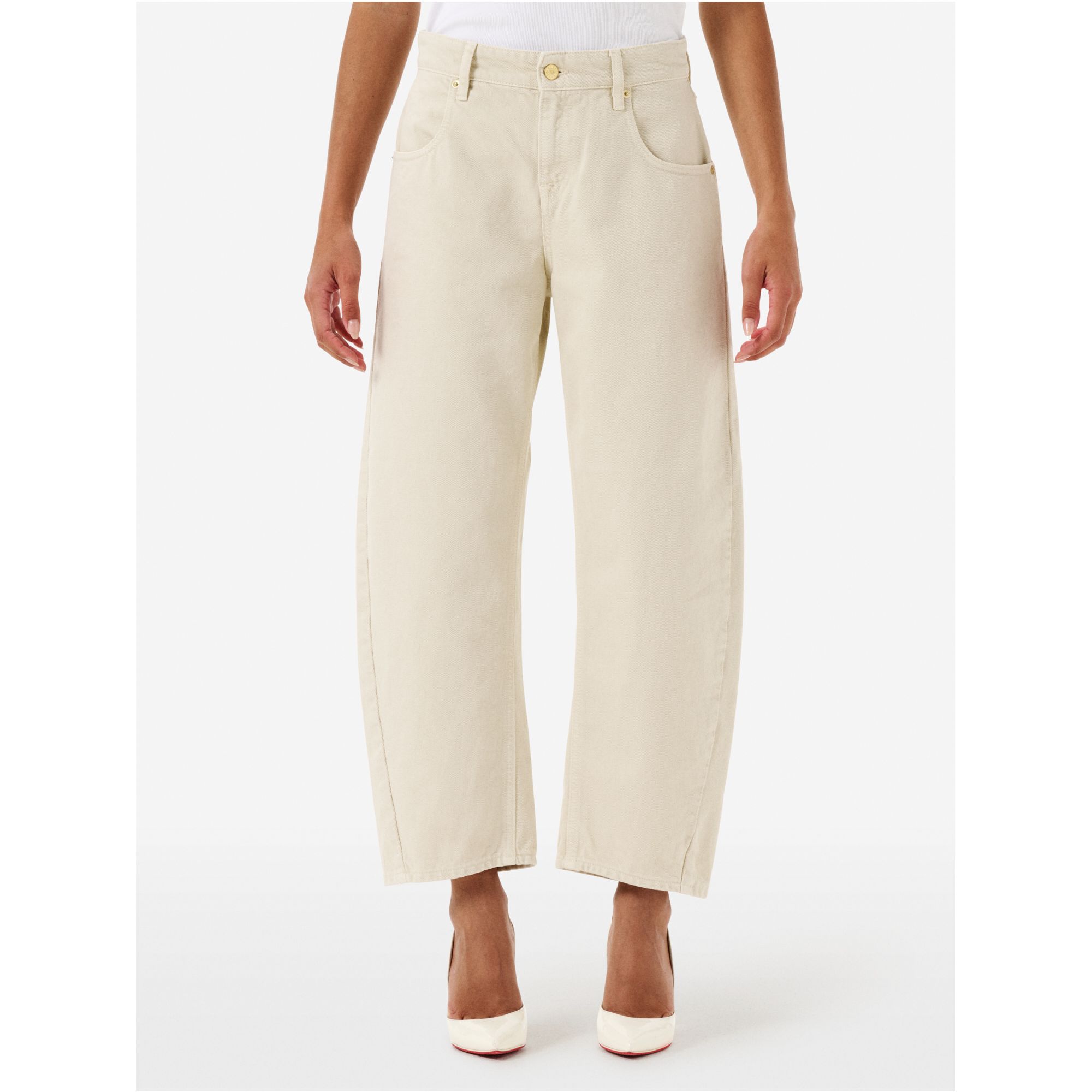 Aida crop super fitted low waist cropped curve leg direct dyed
