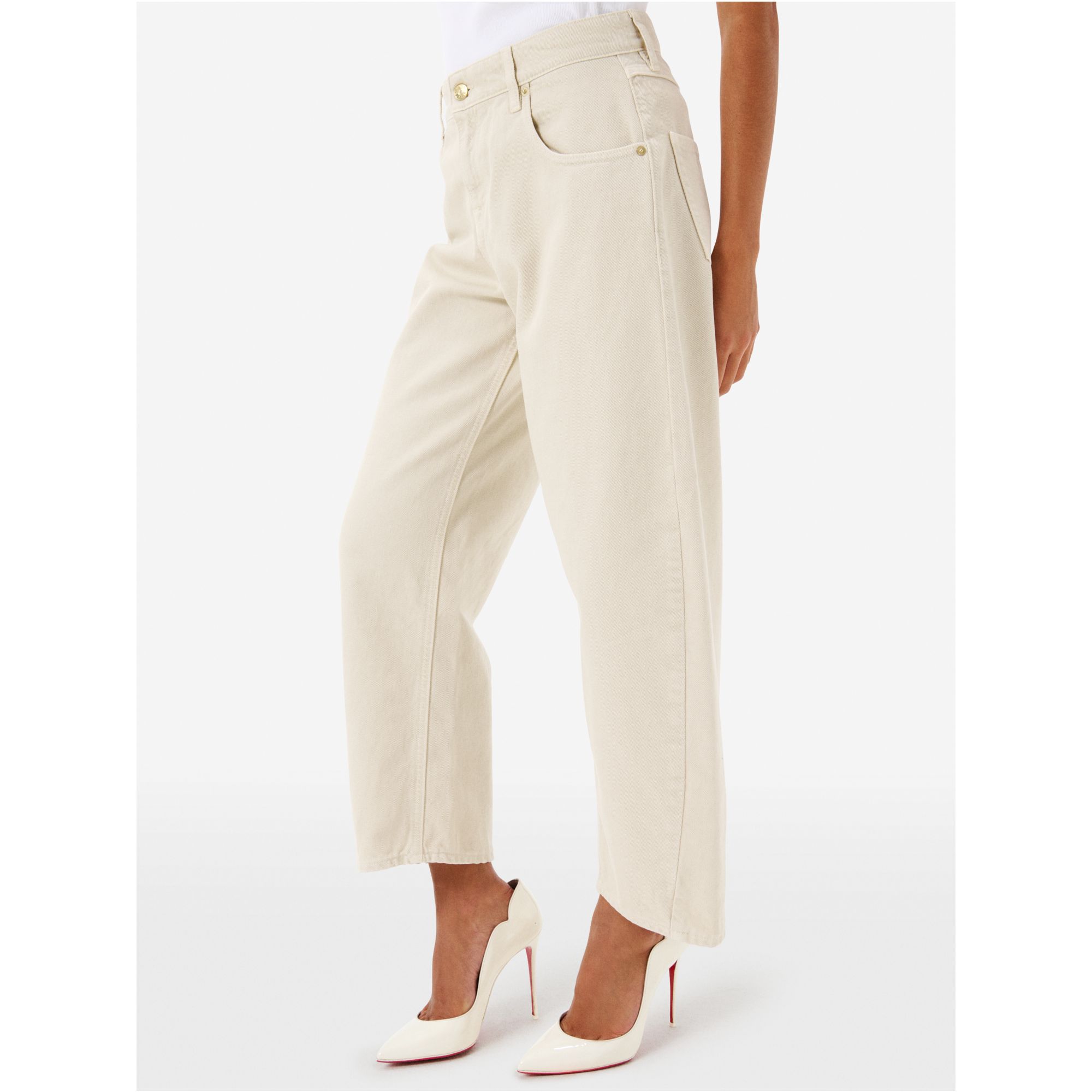 Aida crop super fitted low waist cropped curve leg direct dyed