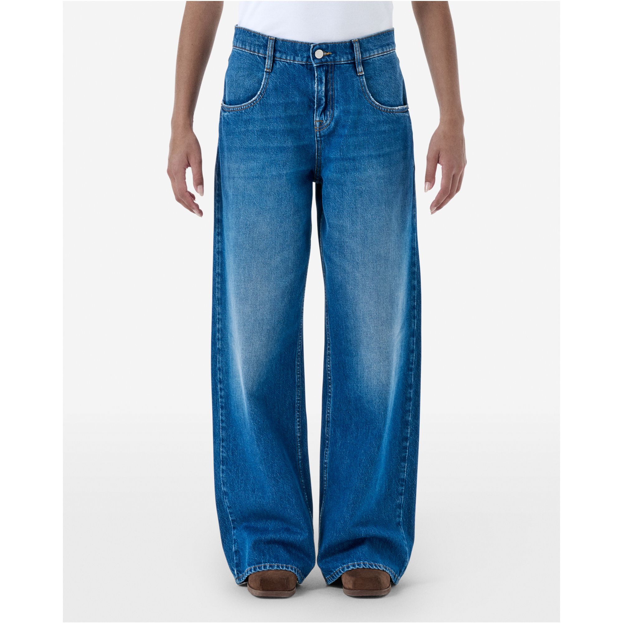 Low wide-leg Aida jeans