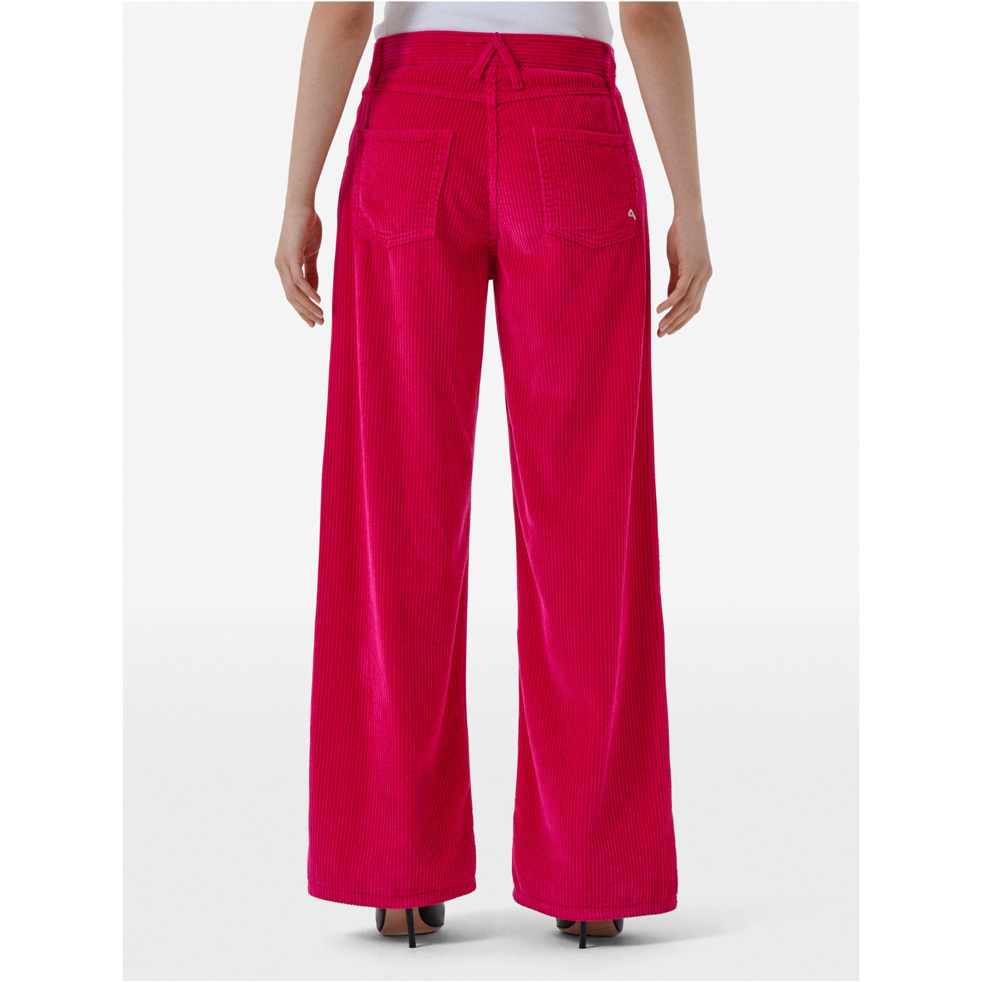 Pantaloni Aida Low wide leg in velluto