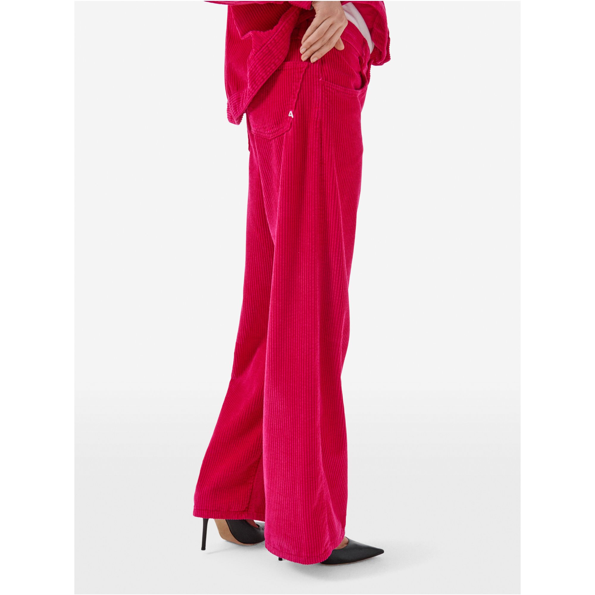 Pantaloni Aida Low wide leg in velluto