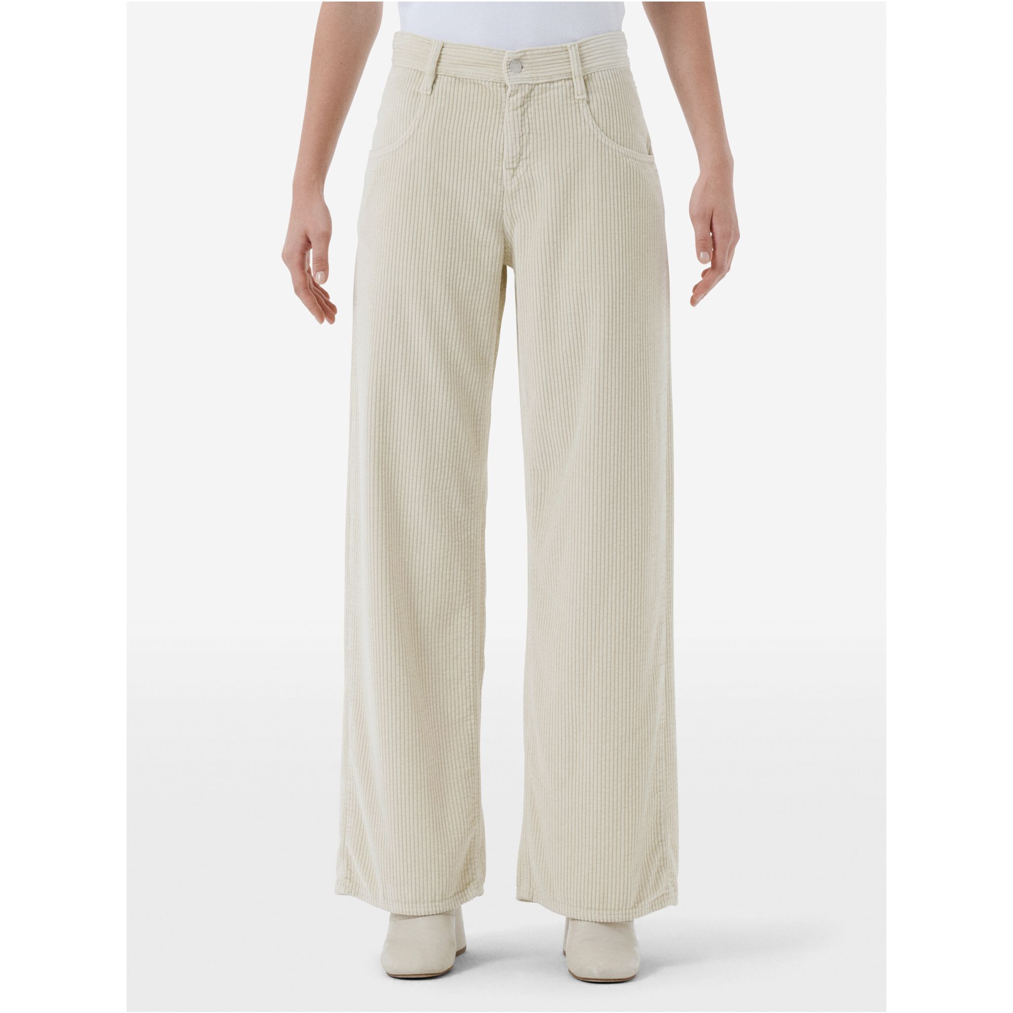 Aida low super fitted low waist volume leg direct dyed
